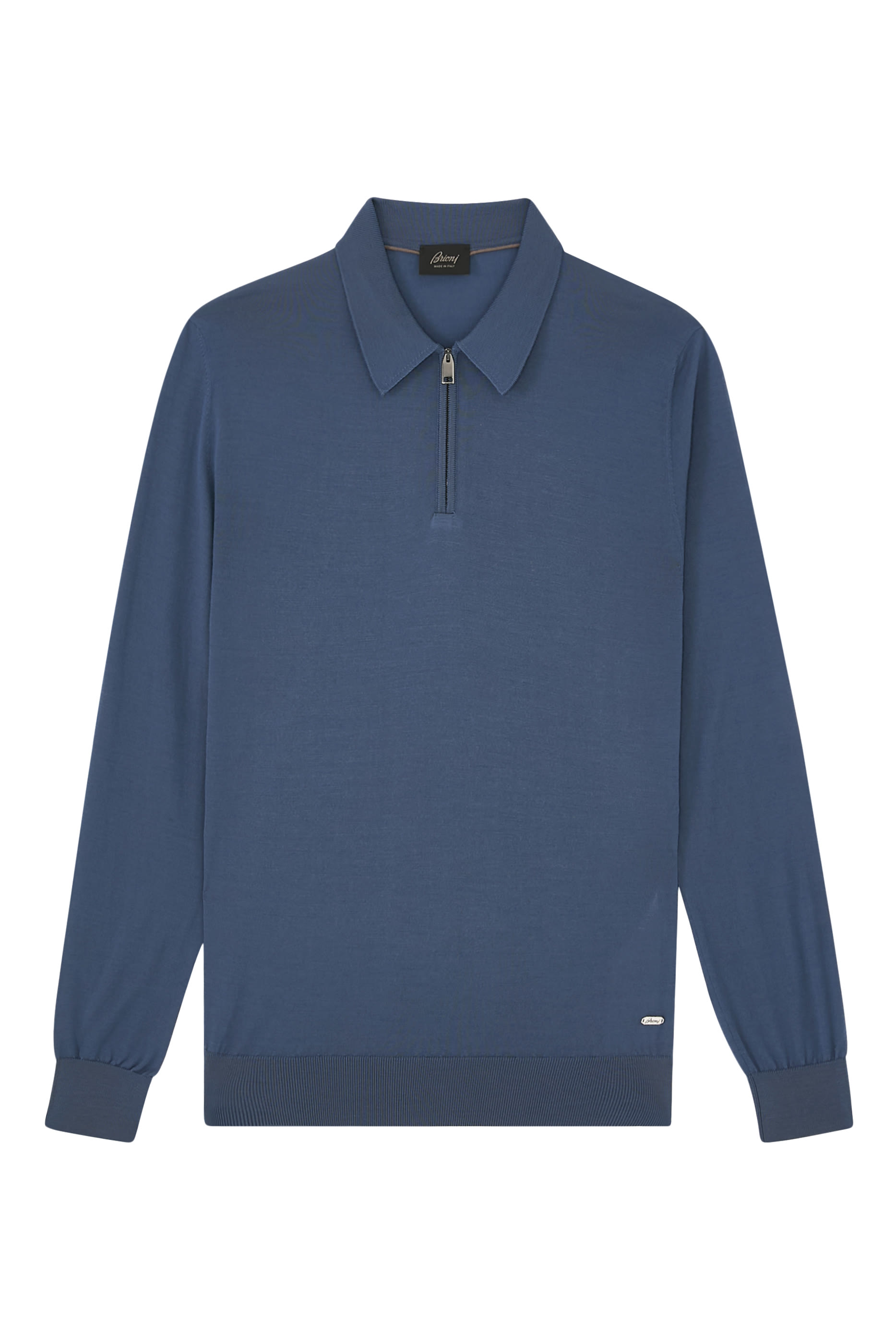 Long Sleeves Zip Polo