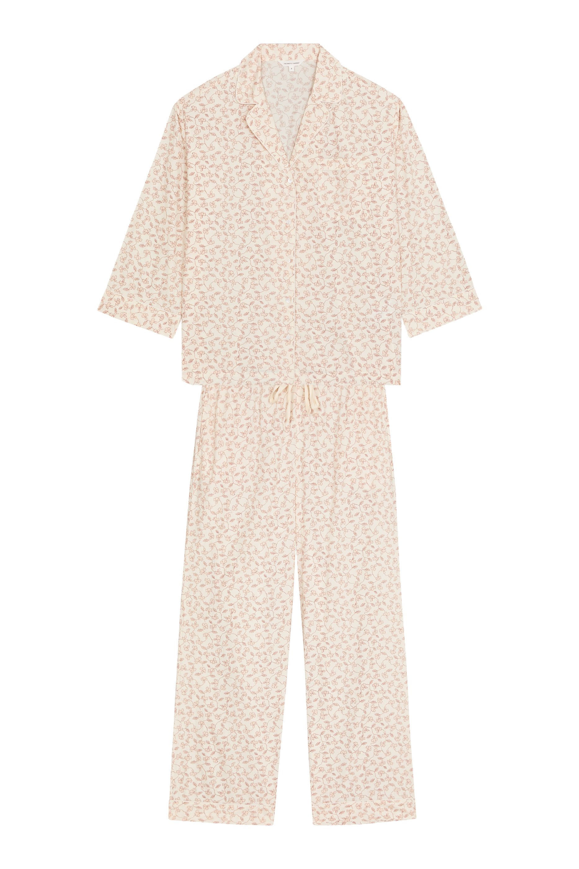 Organic Cotton Relaxed Floral Pajama Set 