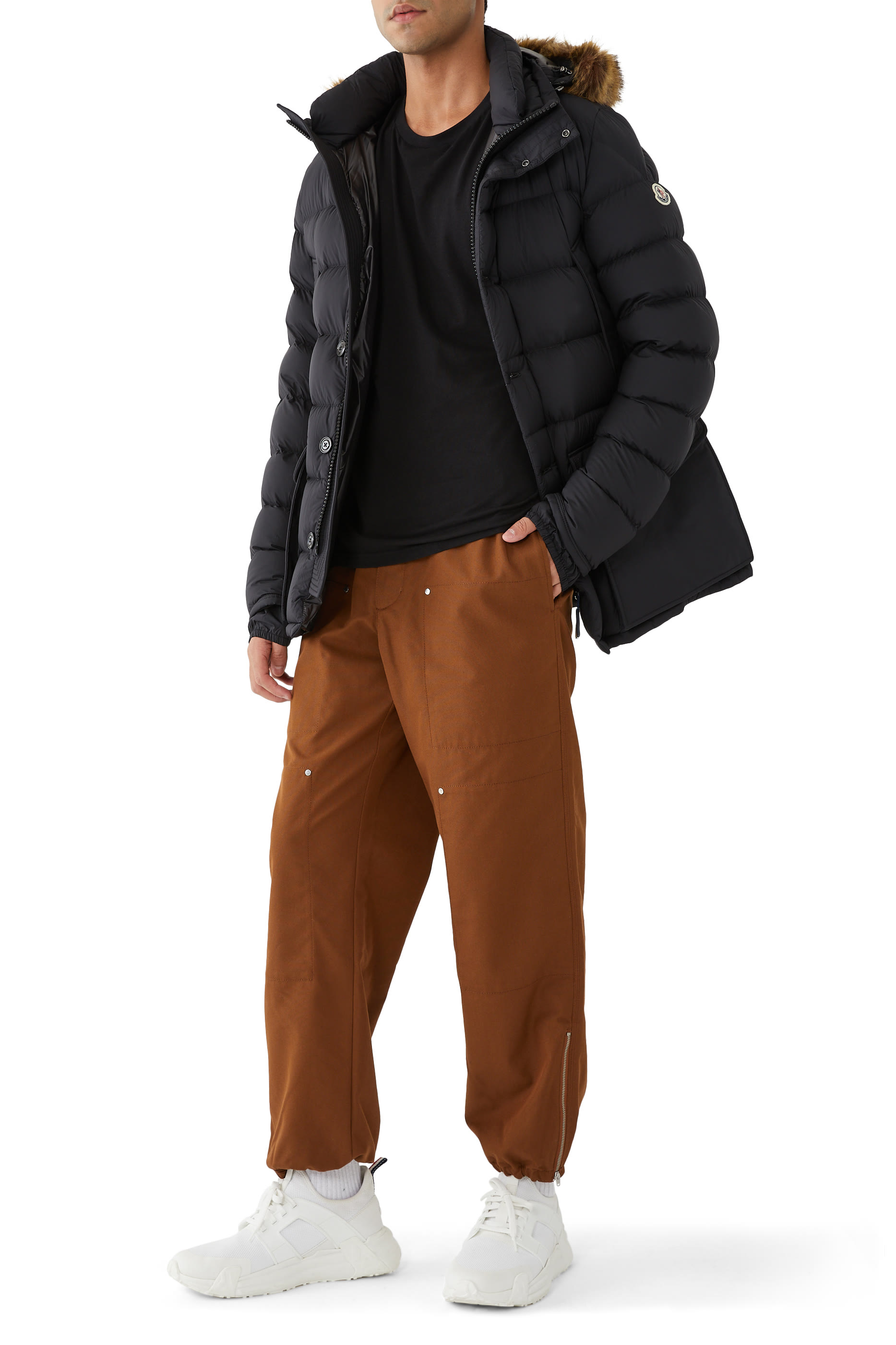 Embroidered Logo Cotton Jogging Trousers