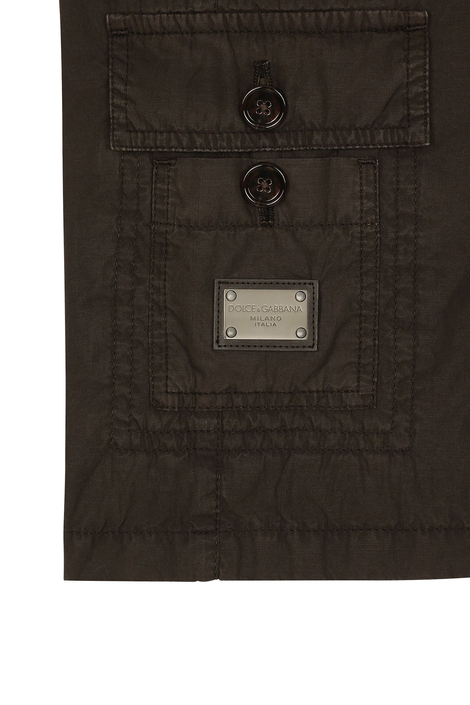 Kids Poplin Cargo Shorts with Branded Tag