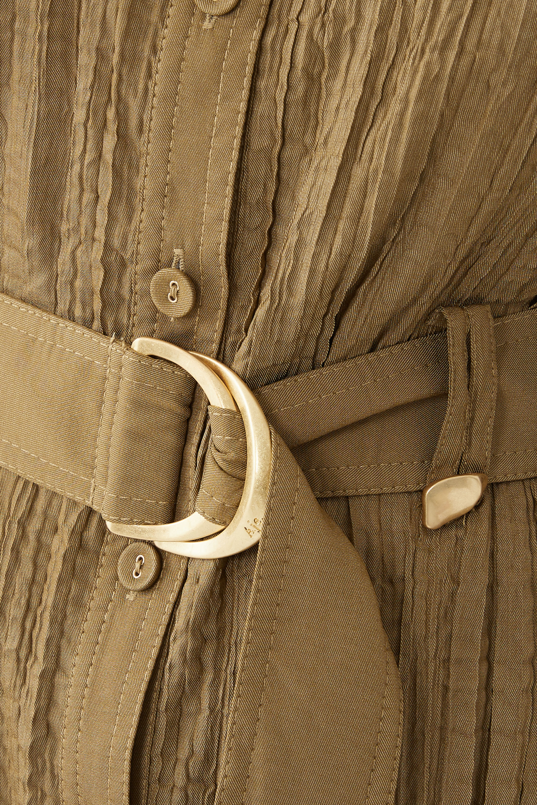 Bays Crushed Pleat Midi Dress