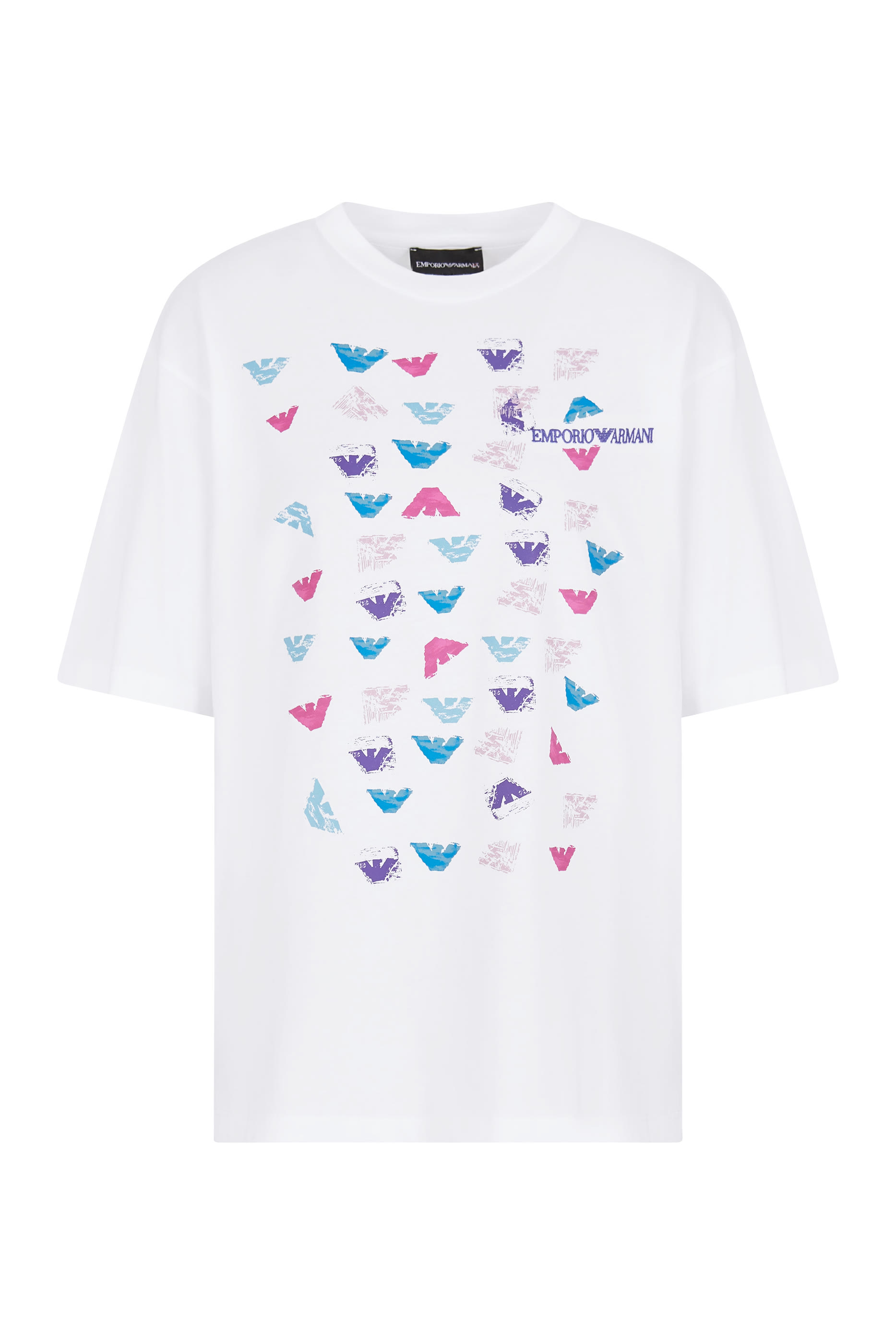 All-Over Eagle Print Jersey T-Shirt