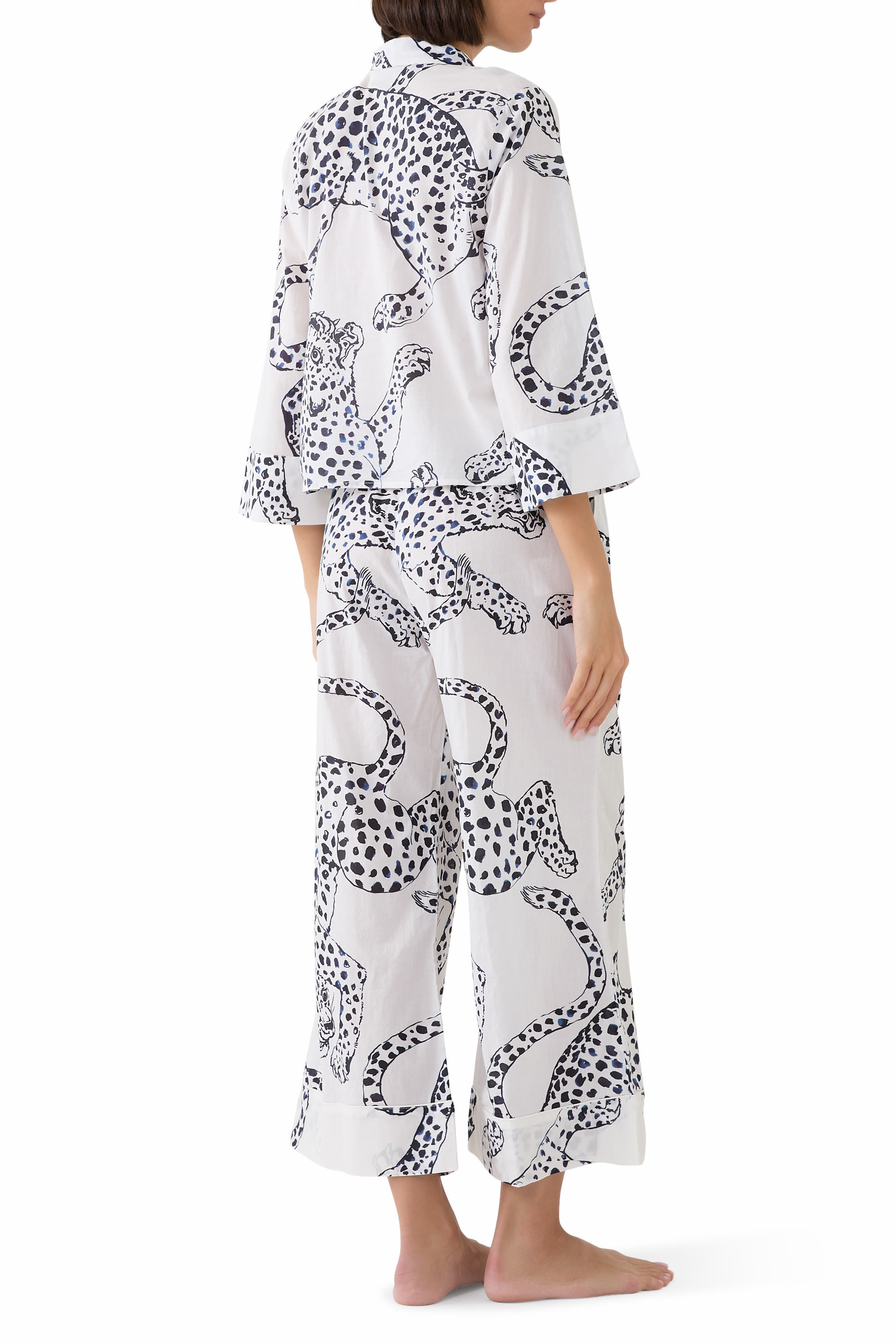Jaguar Boxy Shirt and Wide-Leg Trousers Set