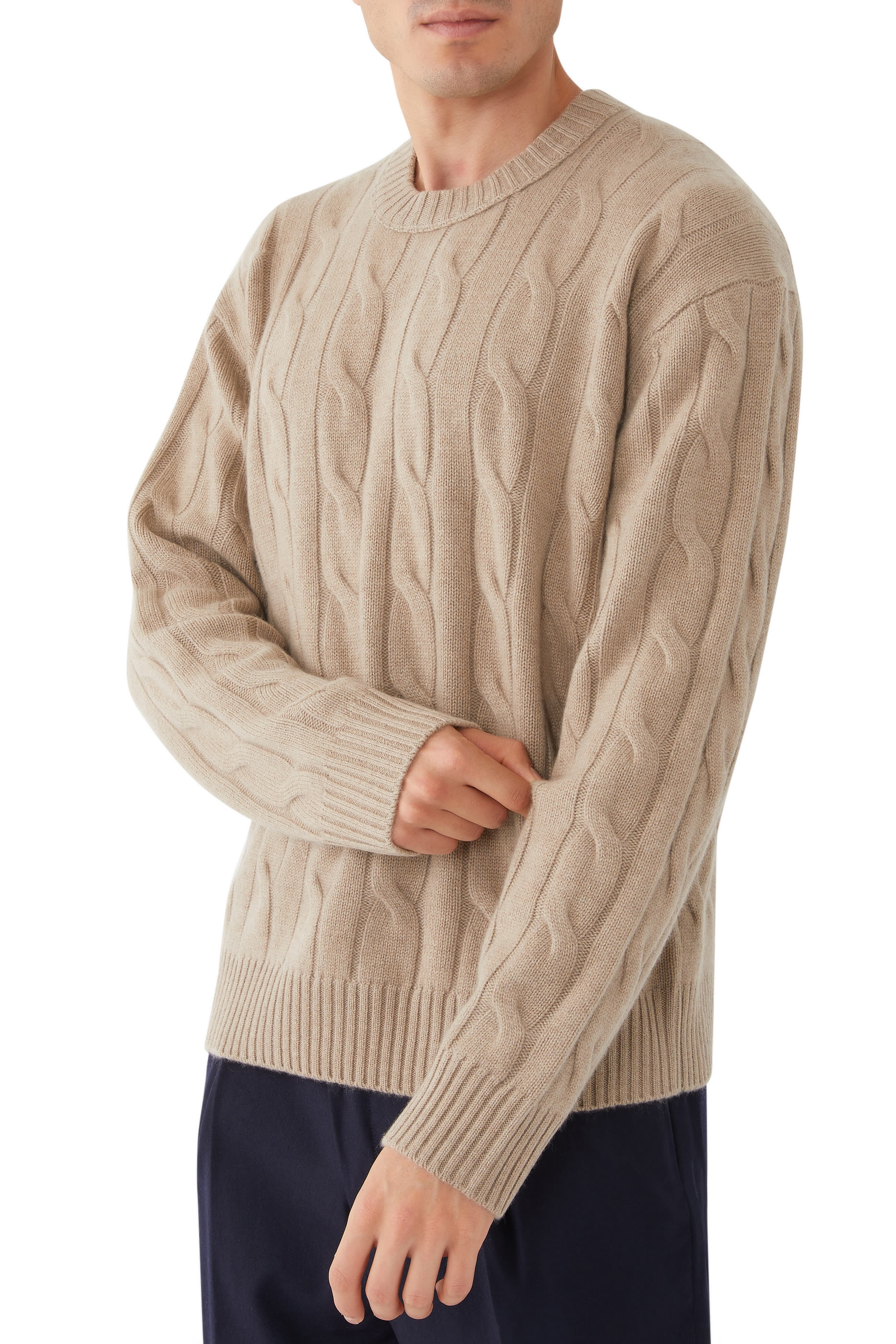 Cashmere Cable-Knit Sweater