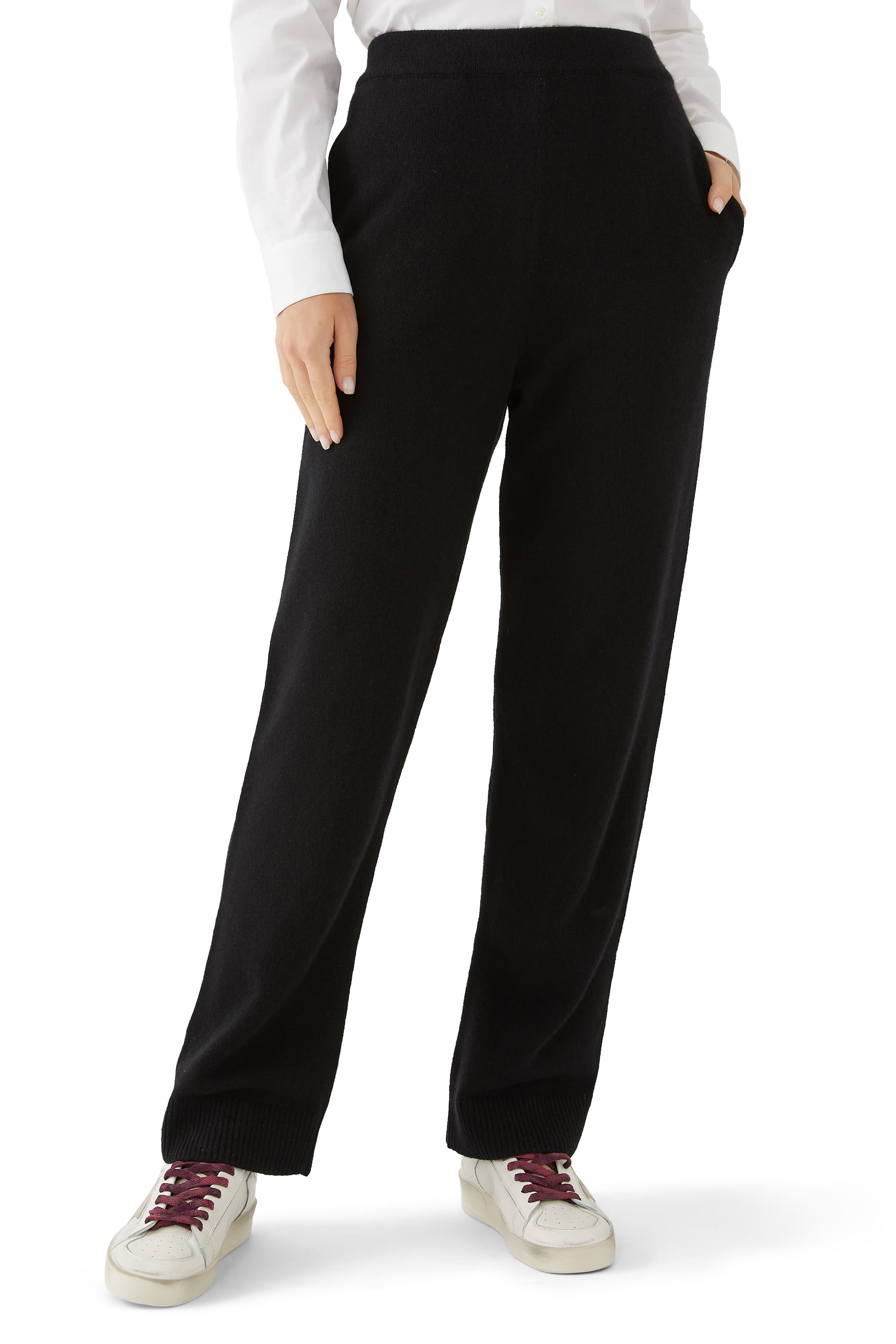 Recycled Cashmere Loose Track Pants