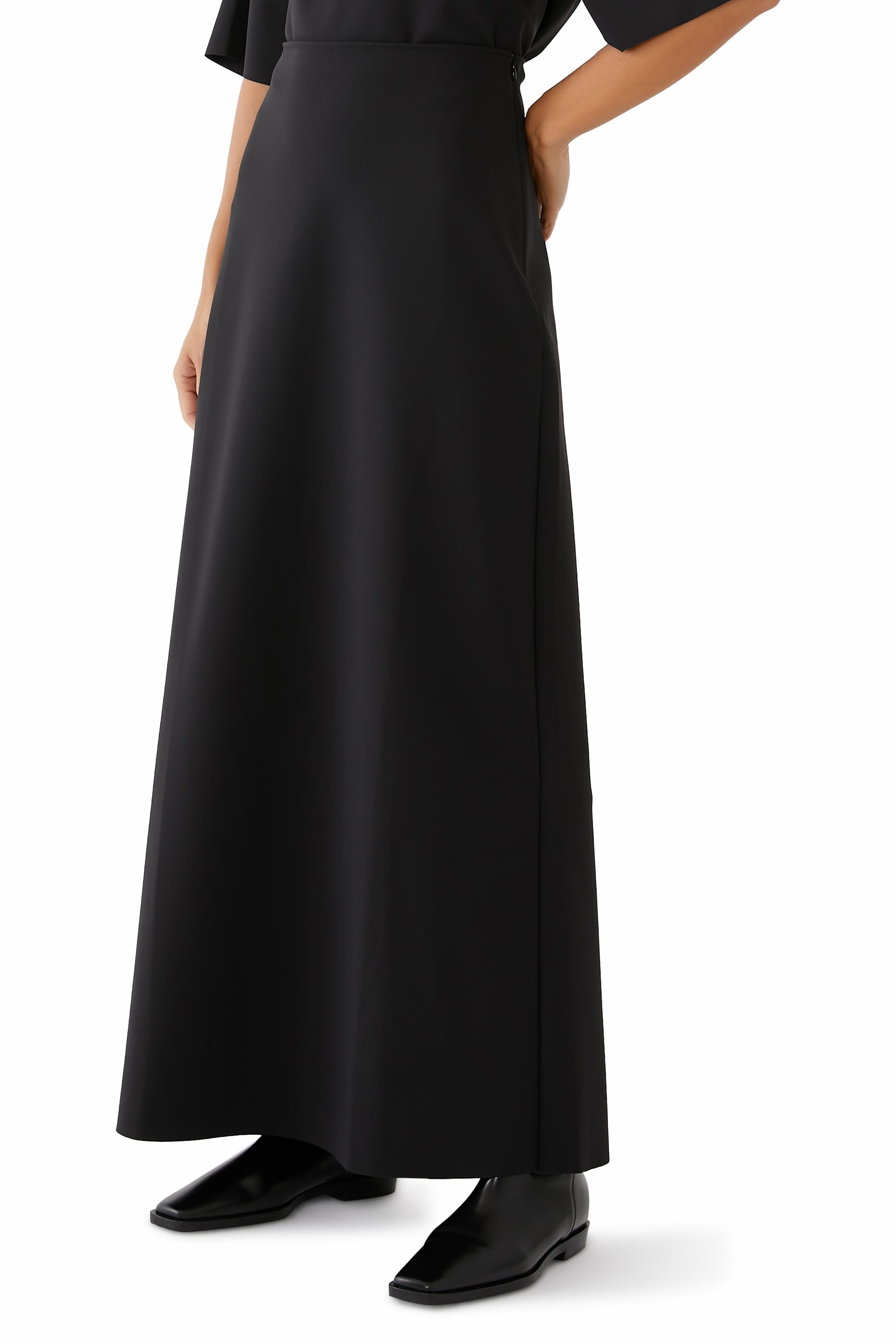 Minimal High Waist Scuba Skirt