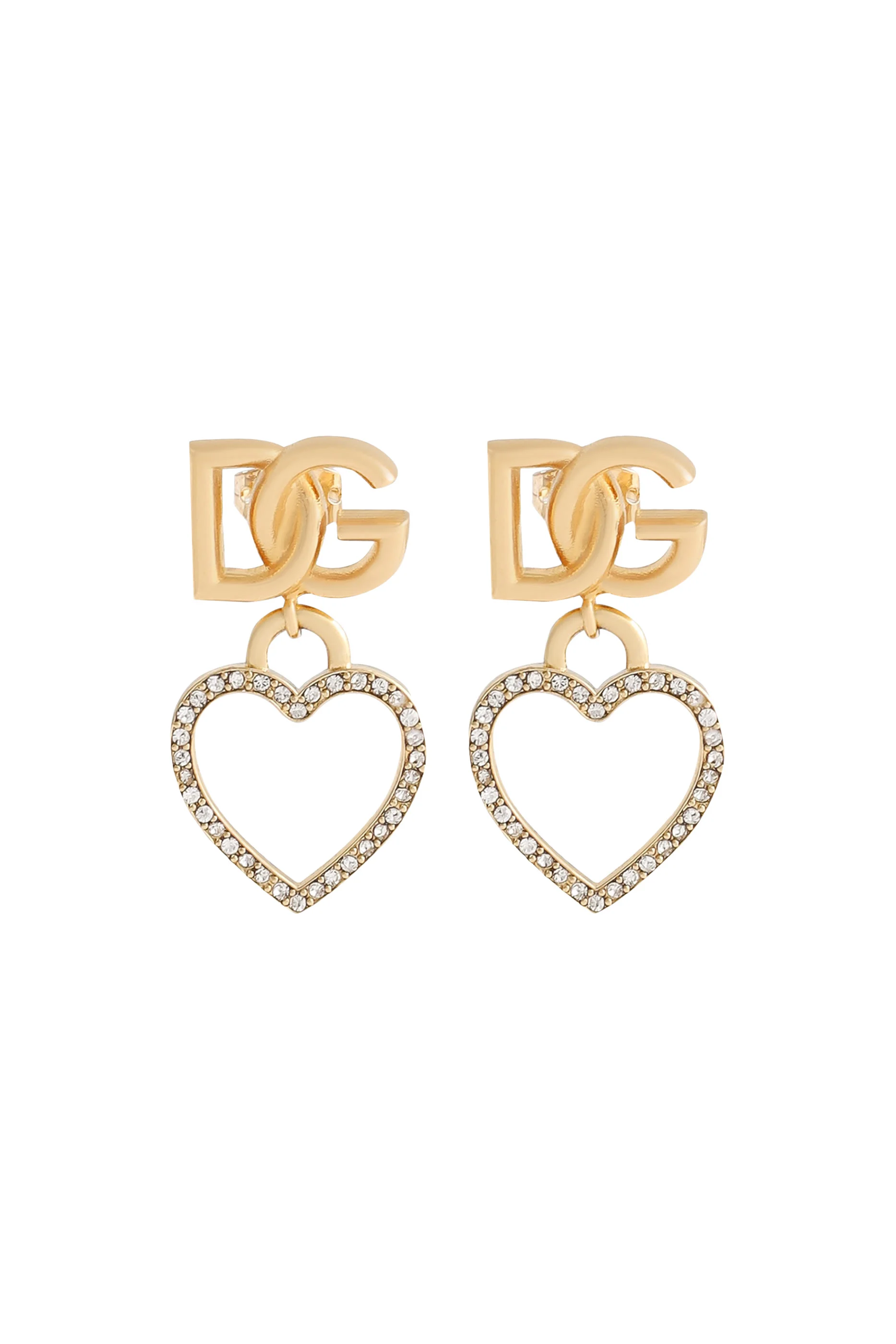 Heart Logo Drop Earrings