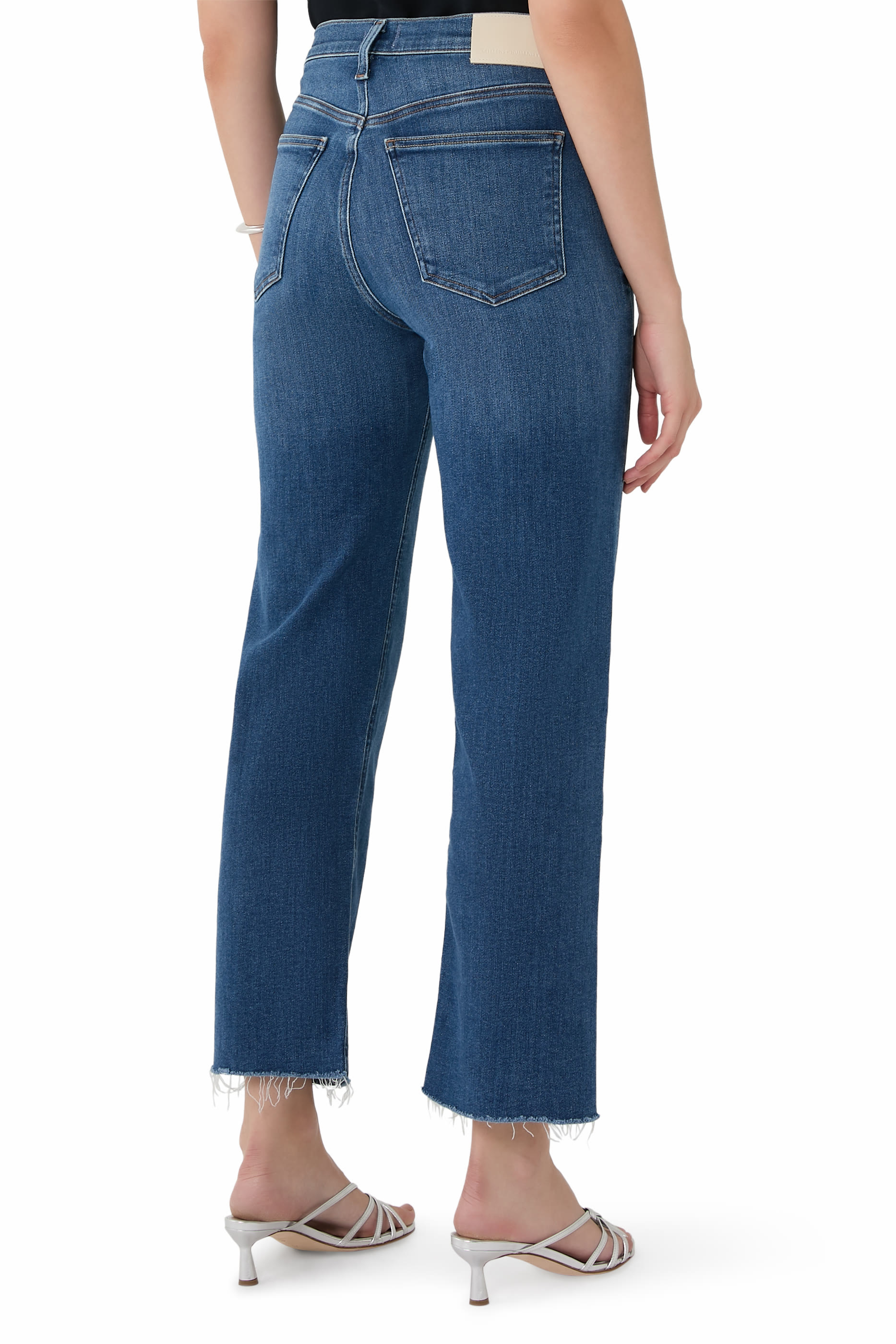 Palma Straight Raw Hem Jeans