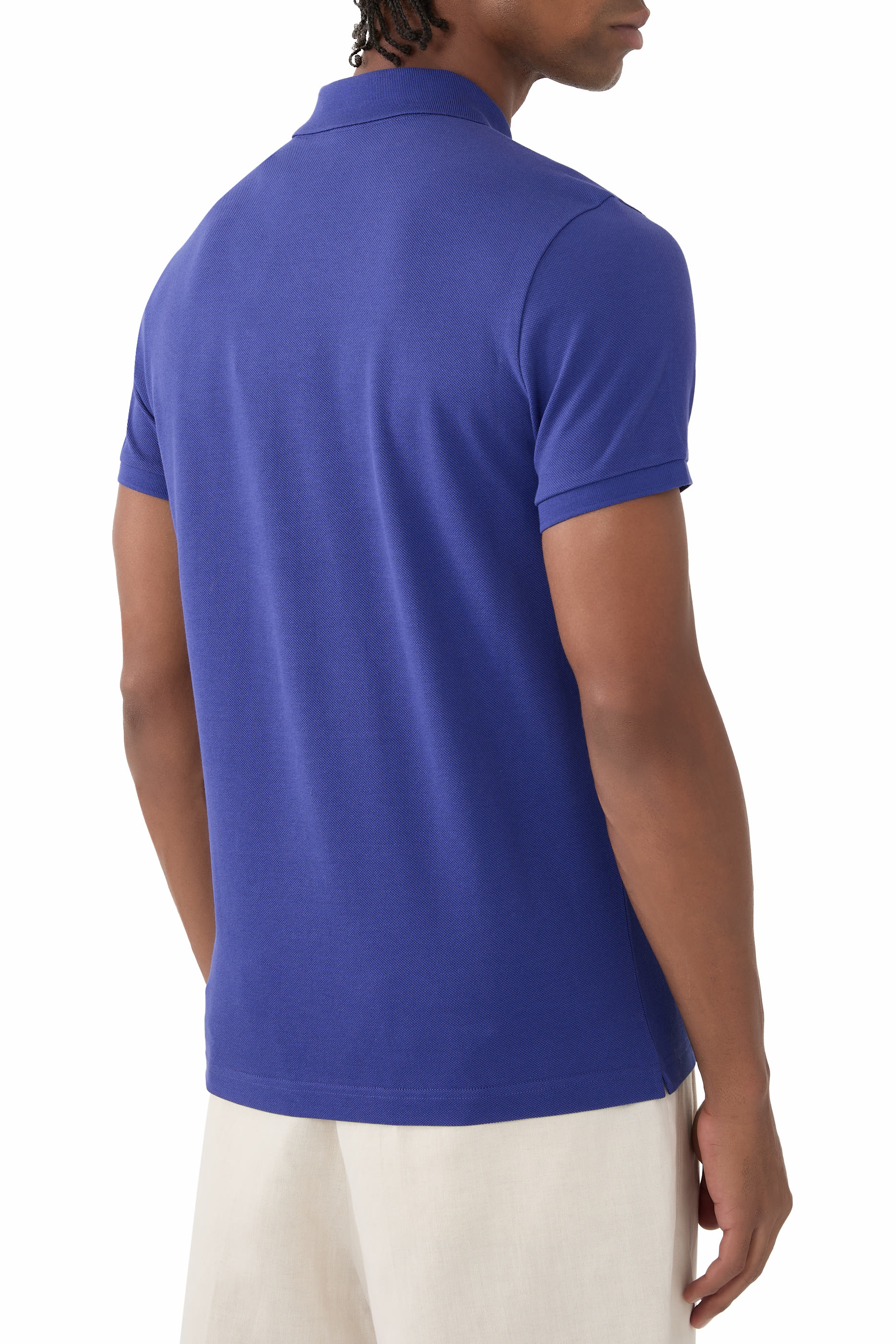 Logo Patch Cotton Polo Shirt