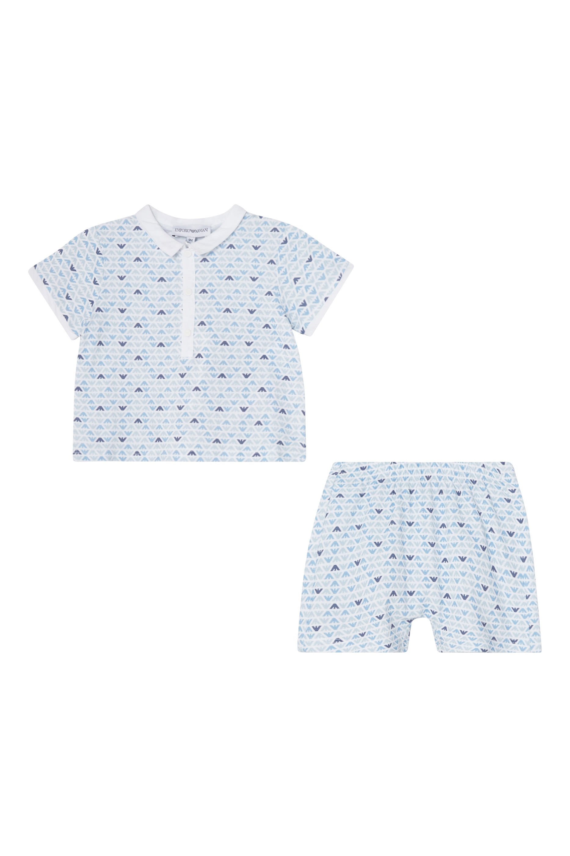 Kids Eagle Polo Shirt & Shorts Set