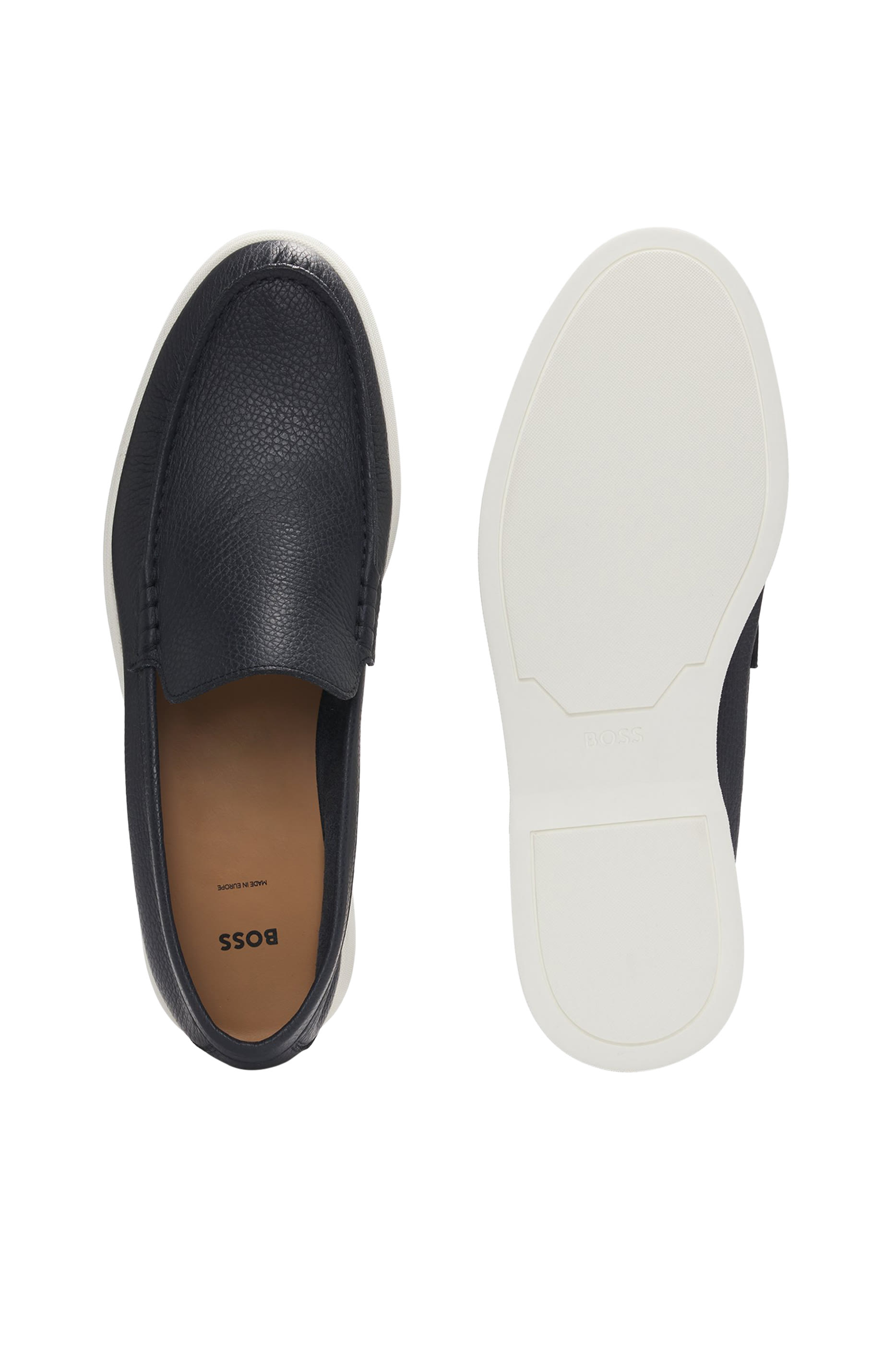 Tumbled-Leather Moccasins