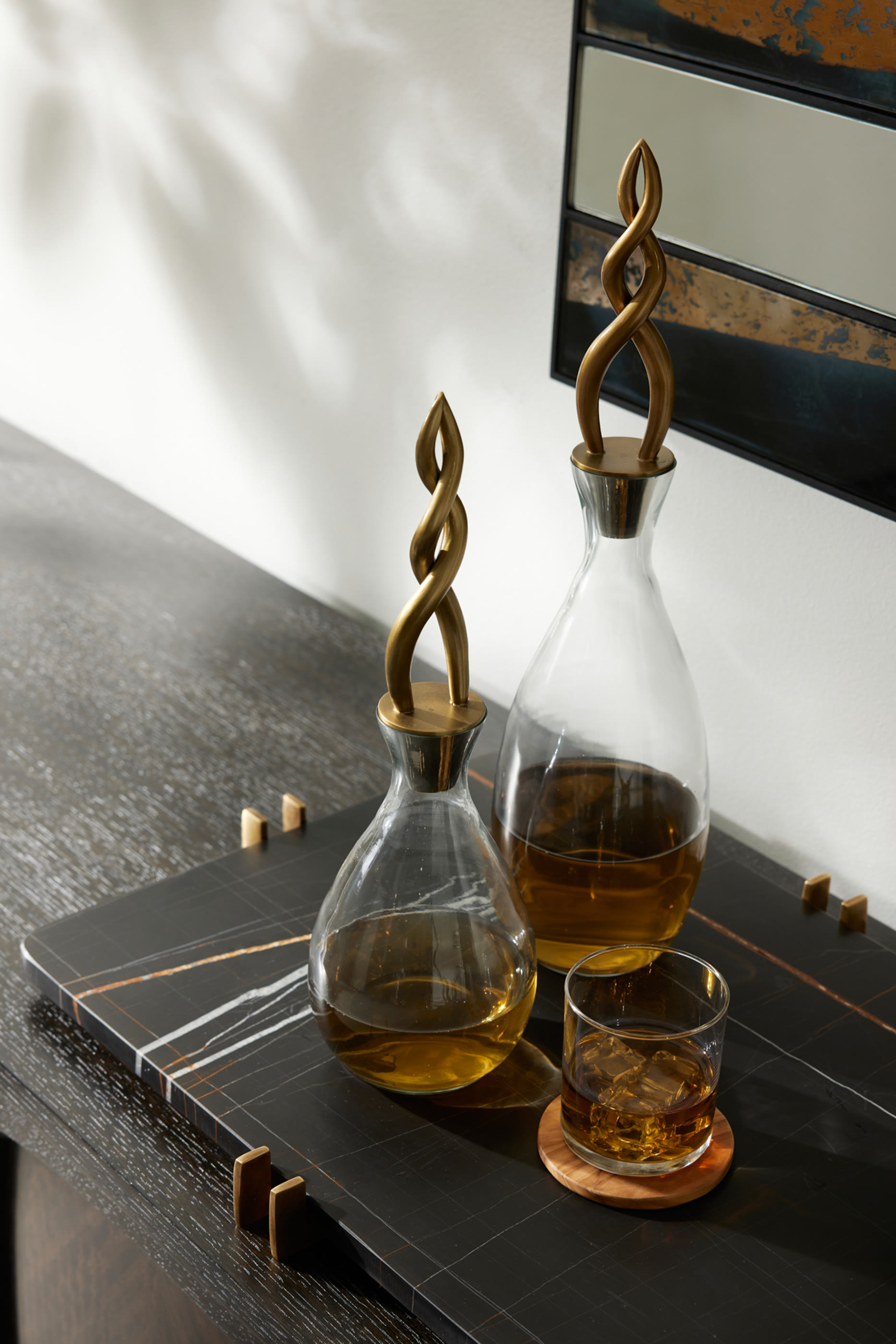 Elixir Decanters, Set of 2