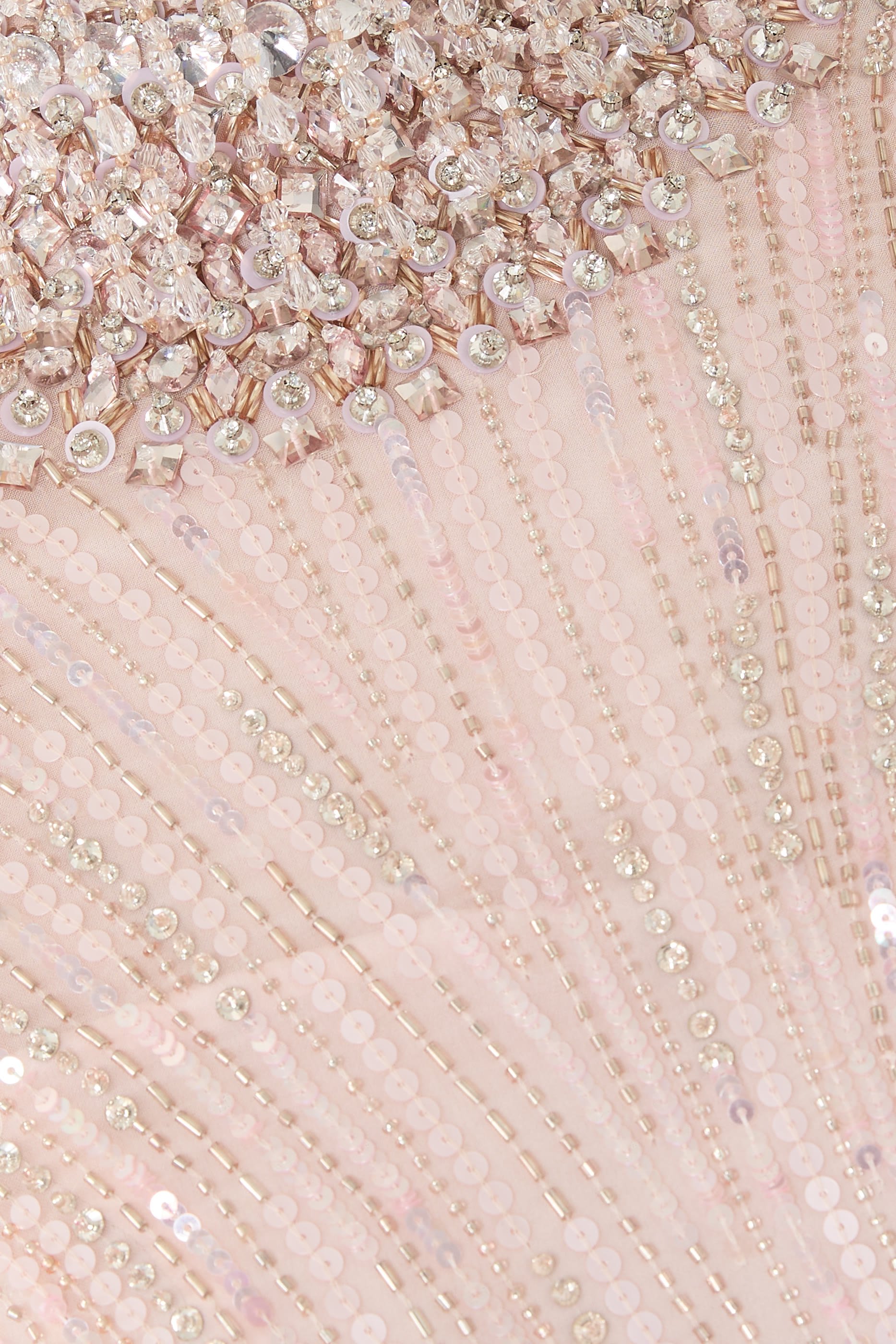 Madeleine Short Sleeve Beaded Gown