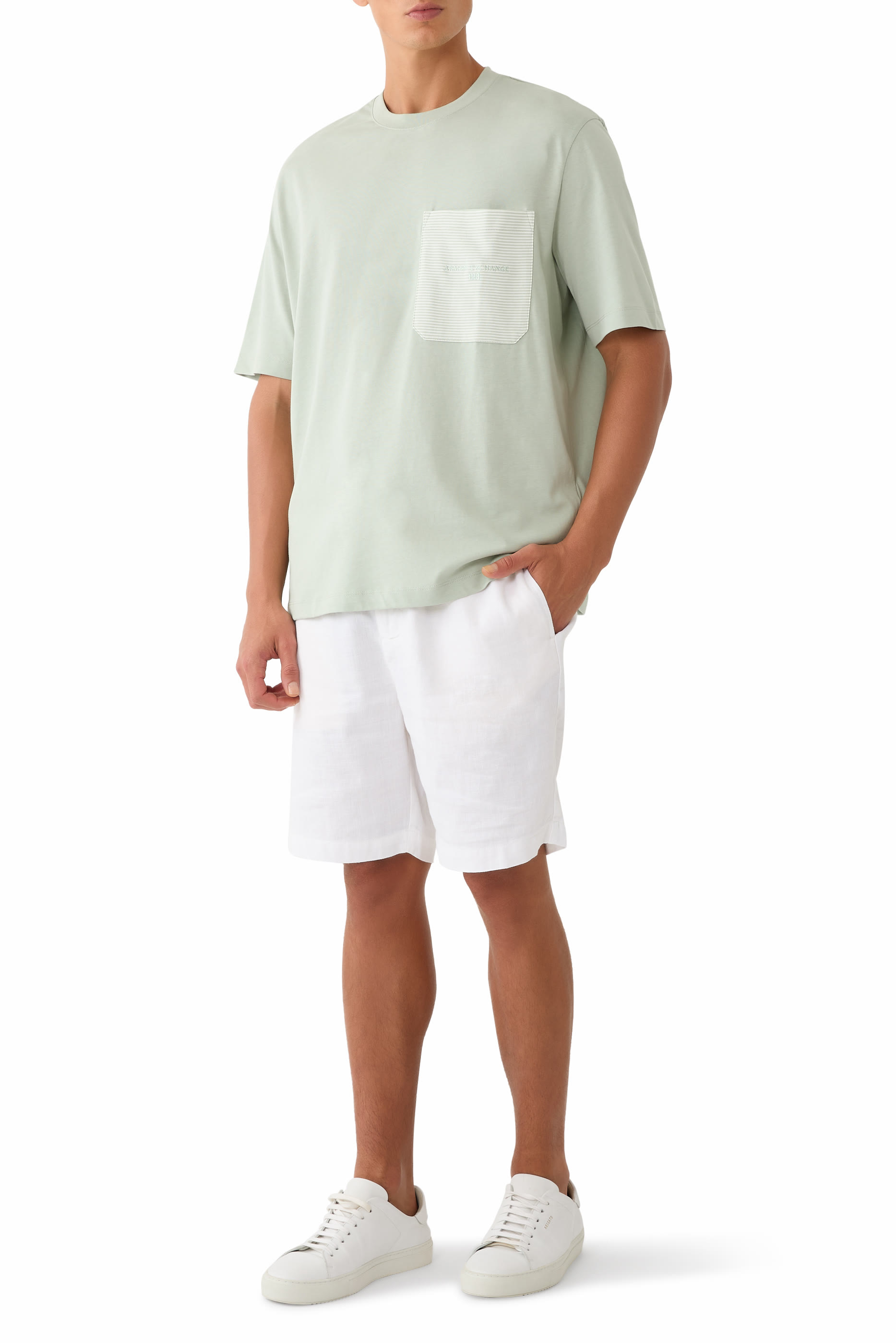 Logo Stripe Side Pocket T-Shirt