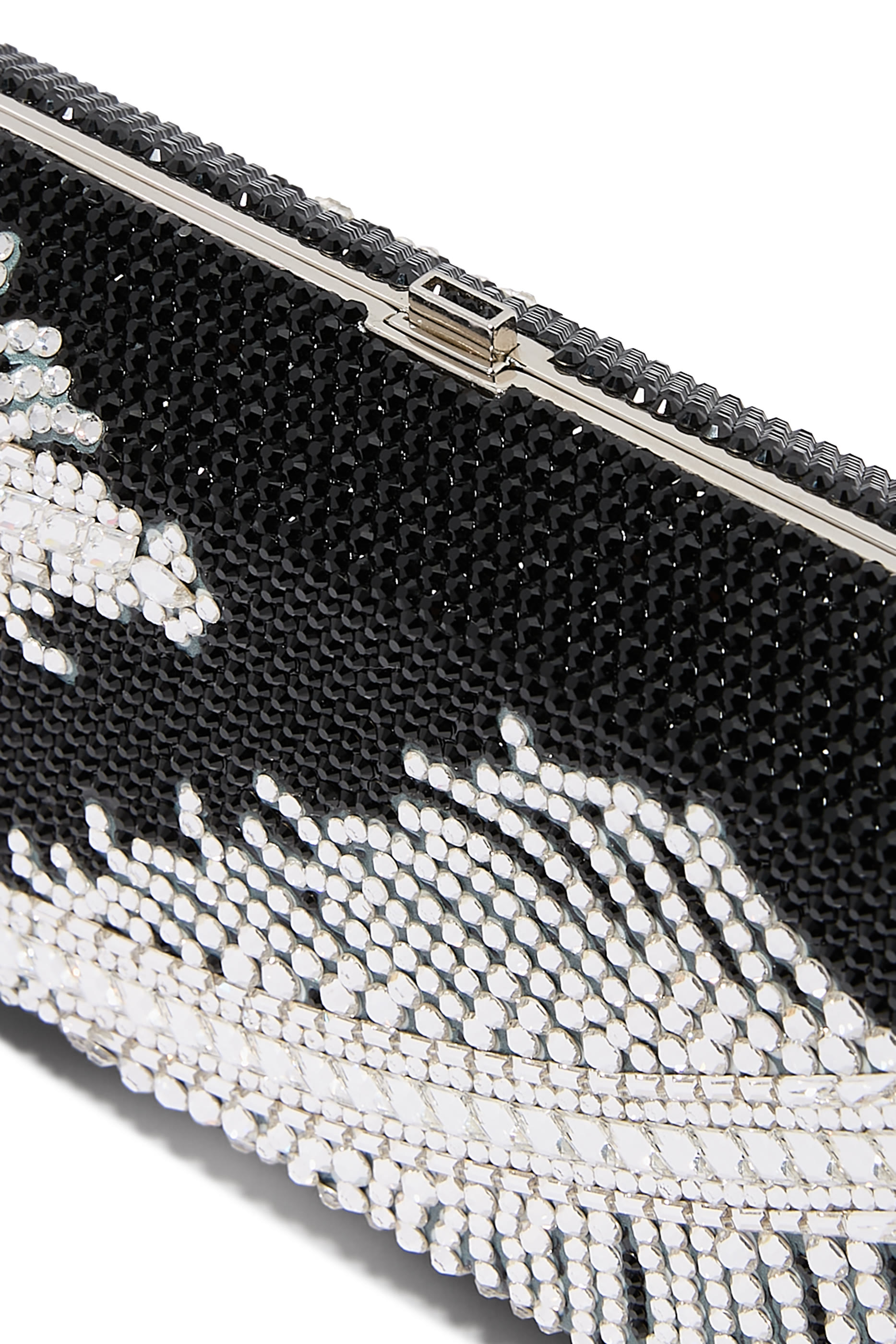 Slim Rectangle Jeweled Plume Bag