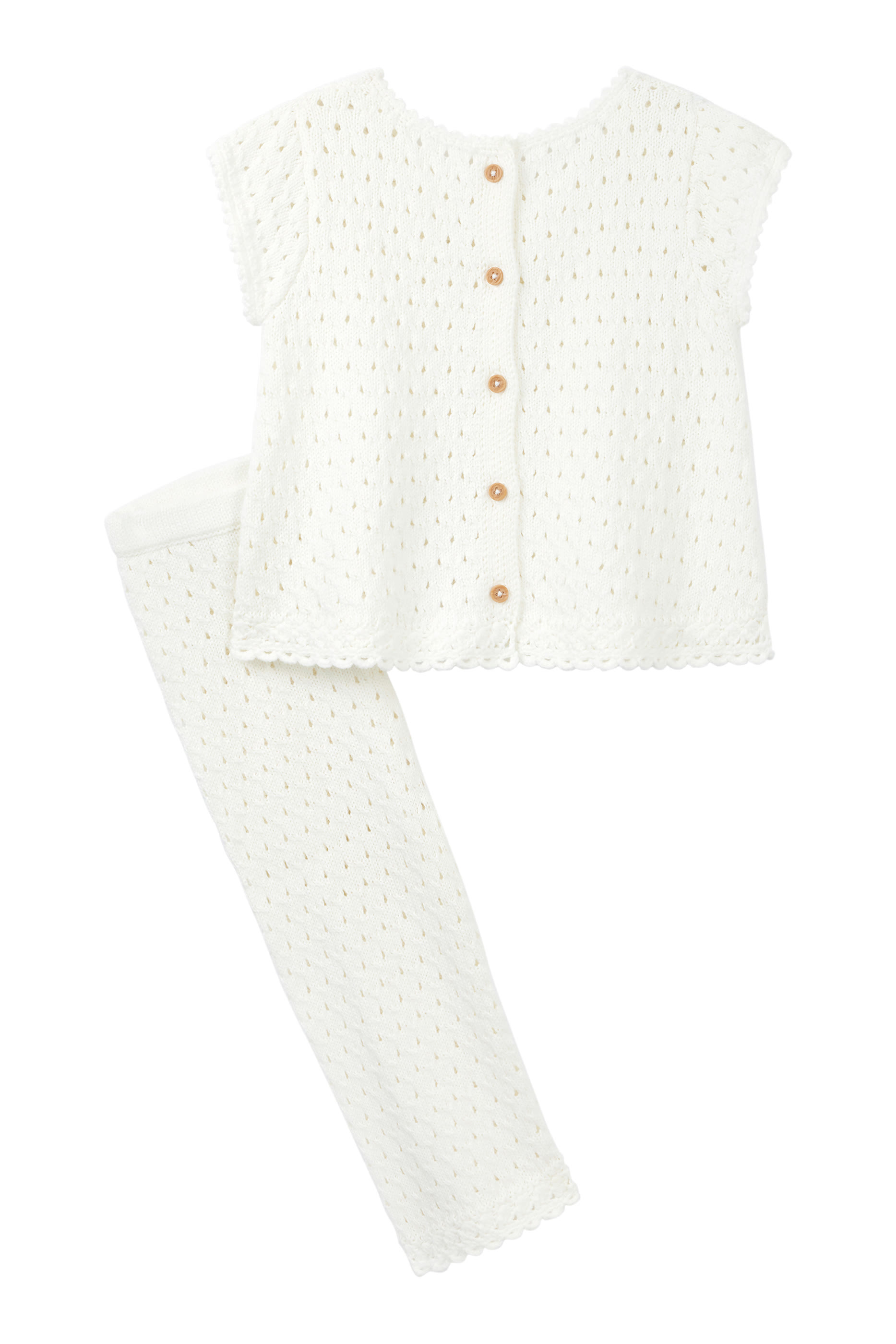 Kids Crochet Top & Trousers Set