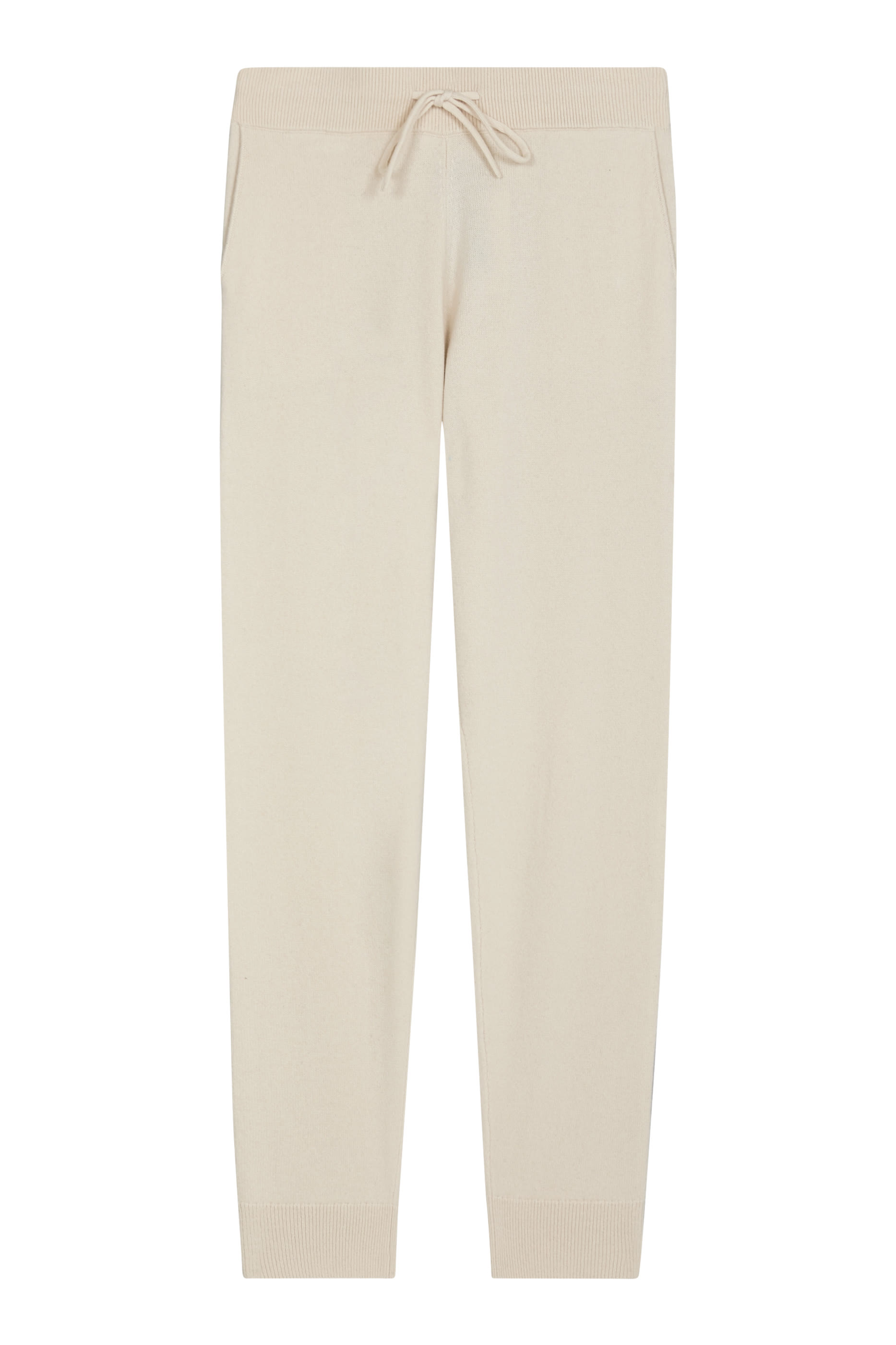 Drawstring Cuffed Knit Trousers