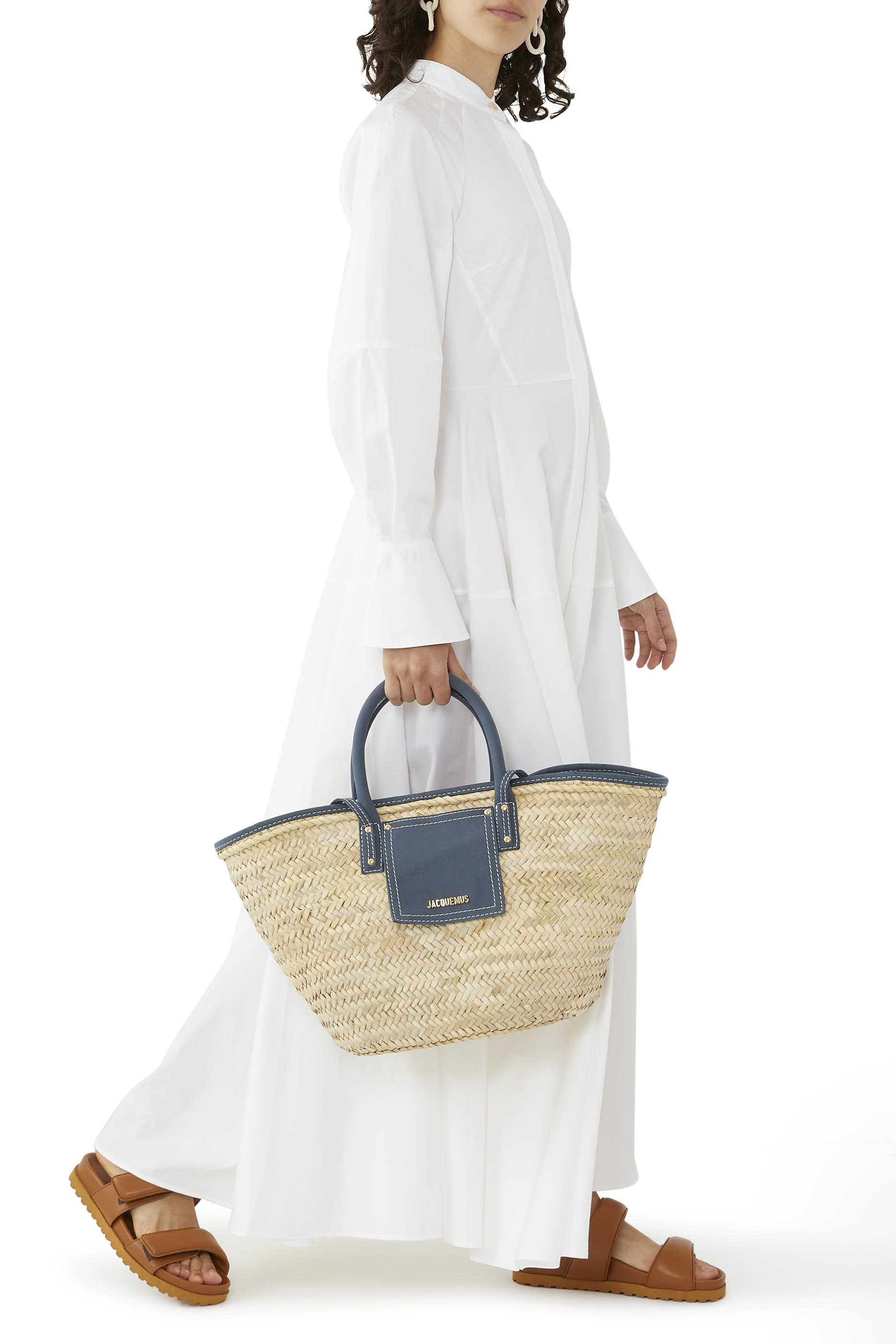 Puffer Flat Leather Sandals