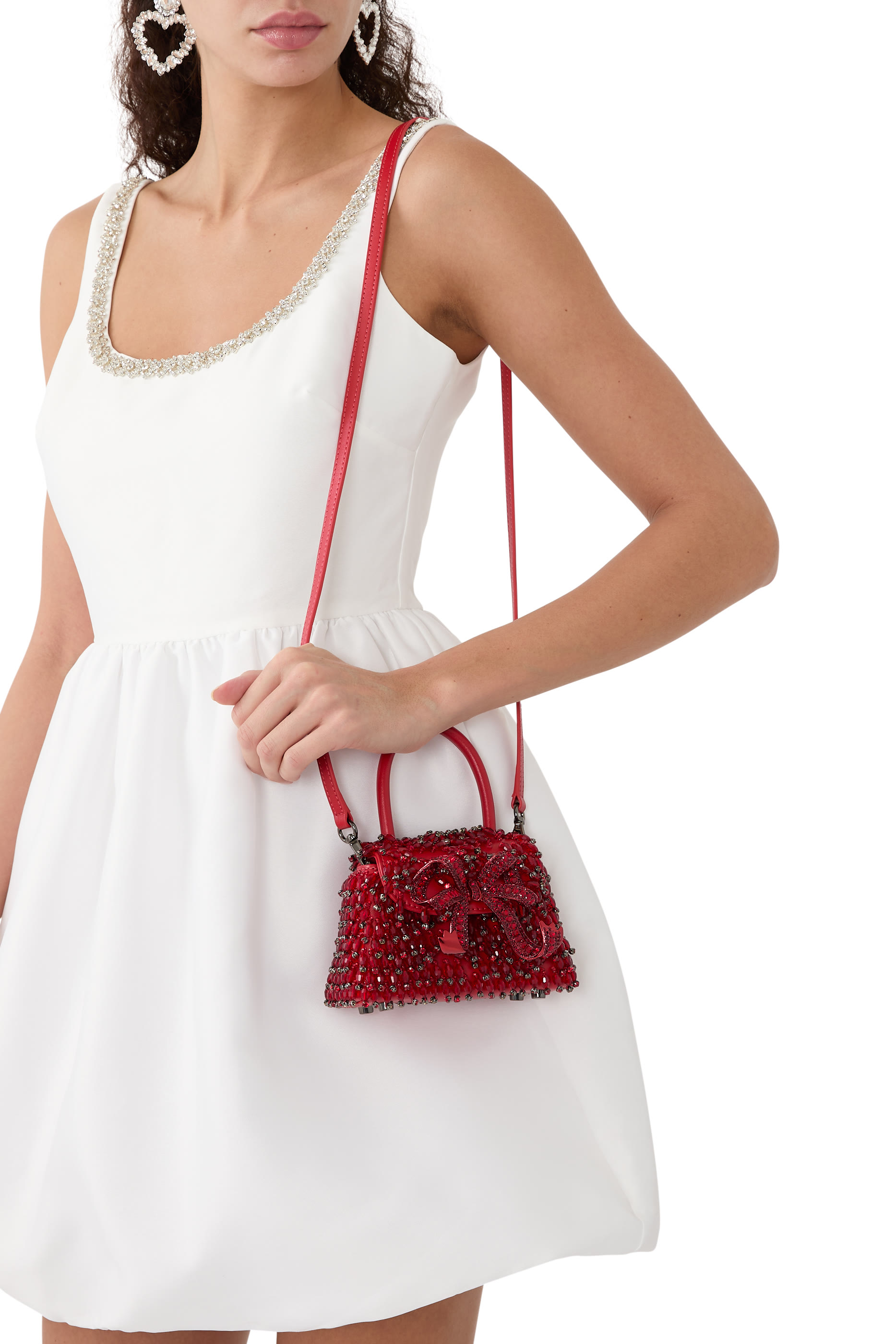 Embellished Micro Bow Bag