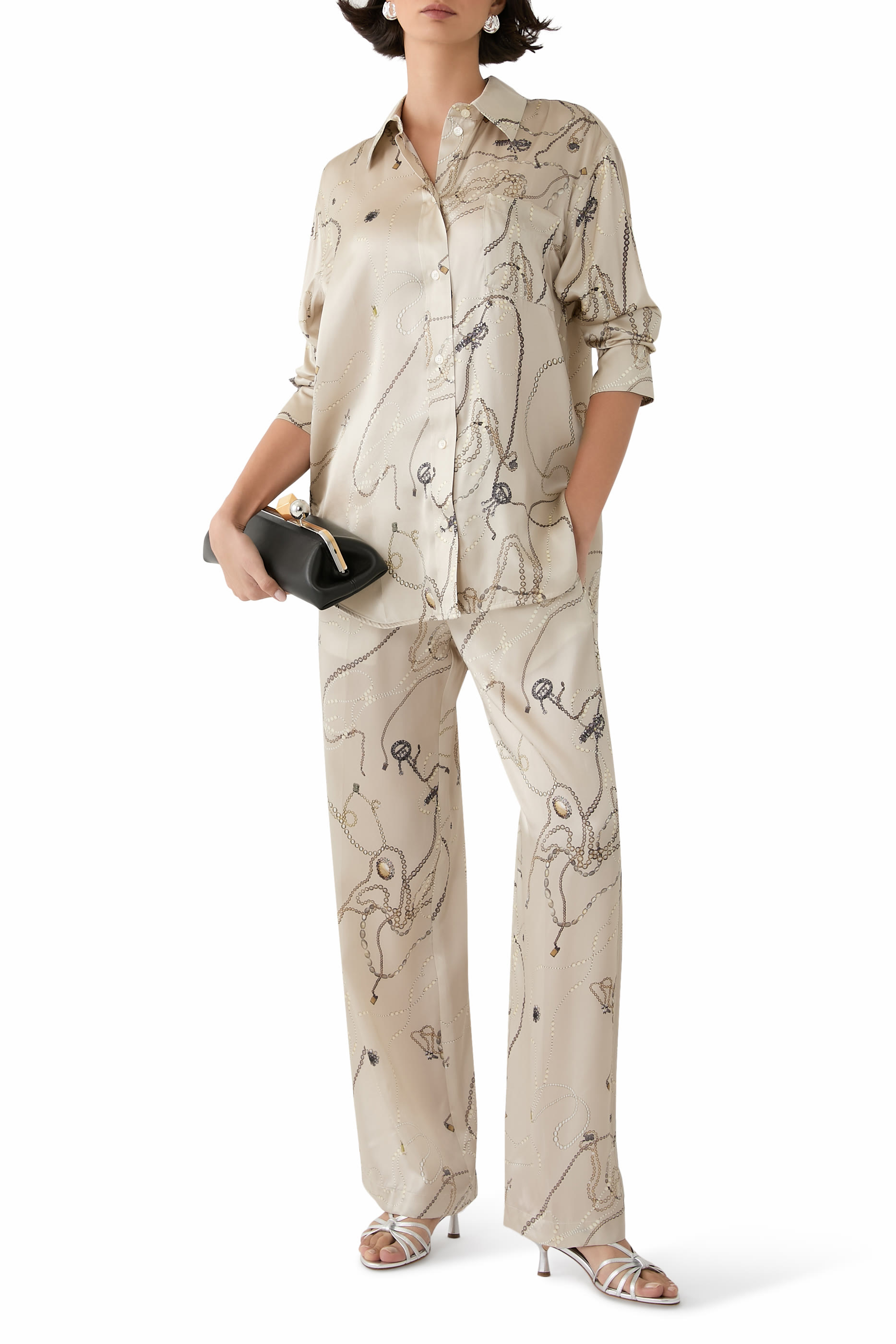 Pumice Jewellery Print Pajama Trousers