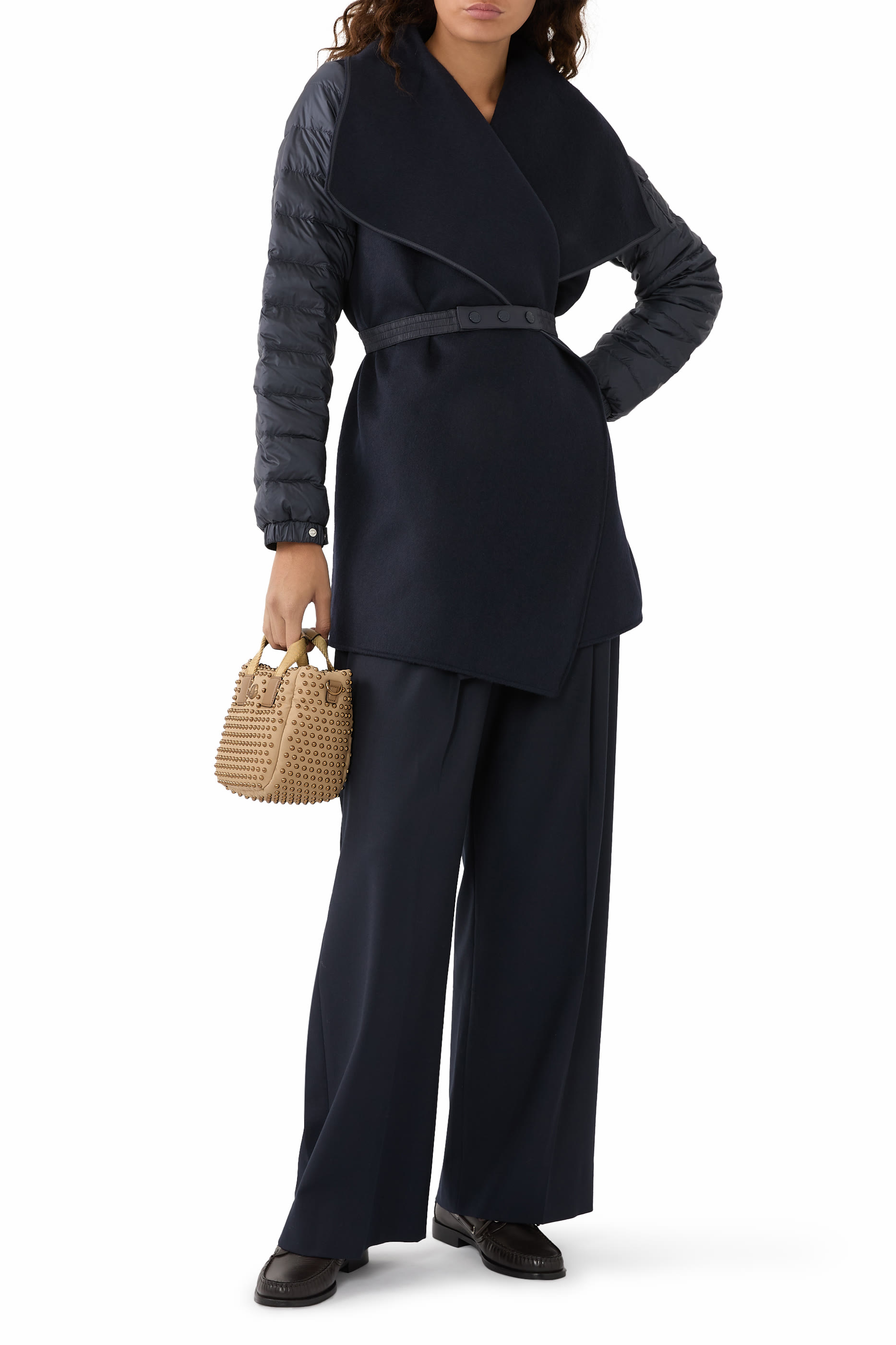 Padded Wool Felt Cape 