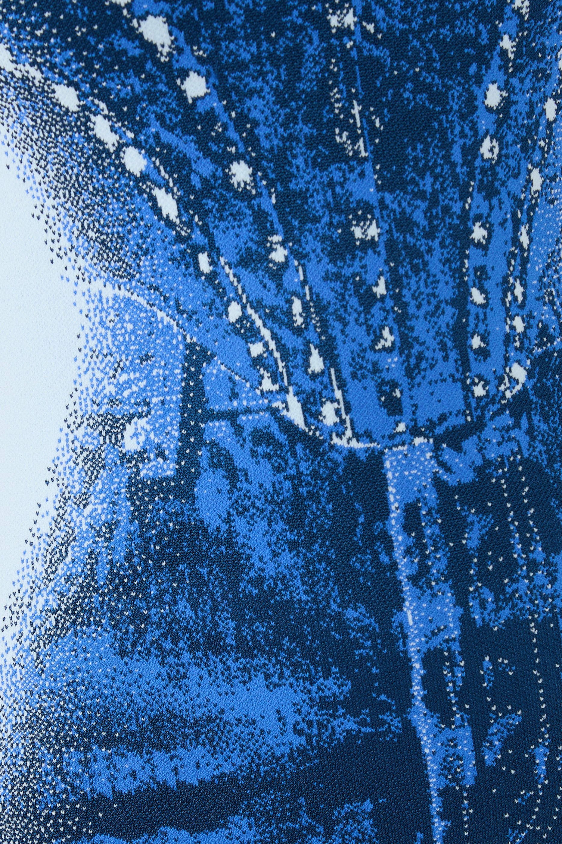 Hazel Denim Print Mini Dress