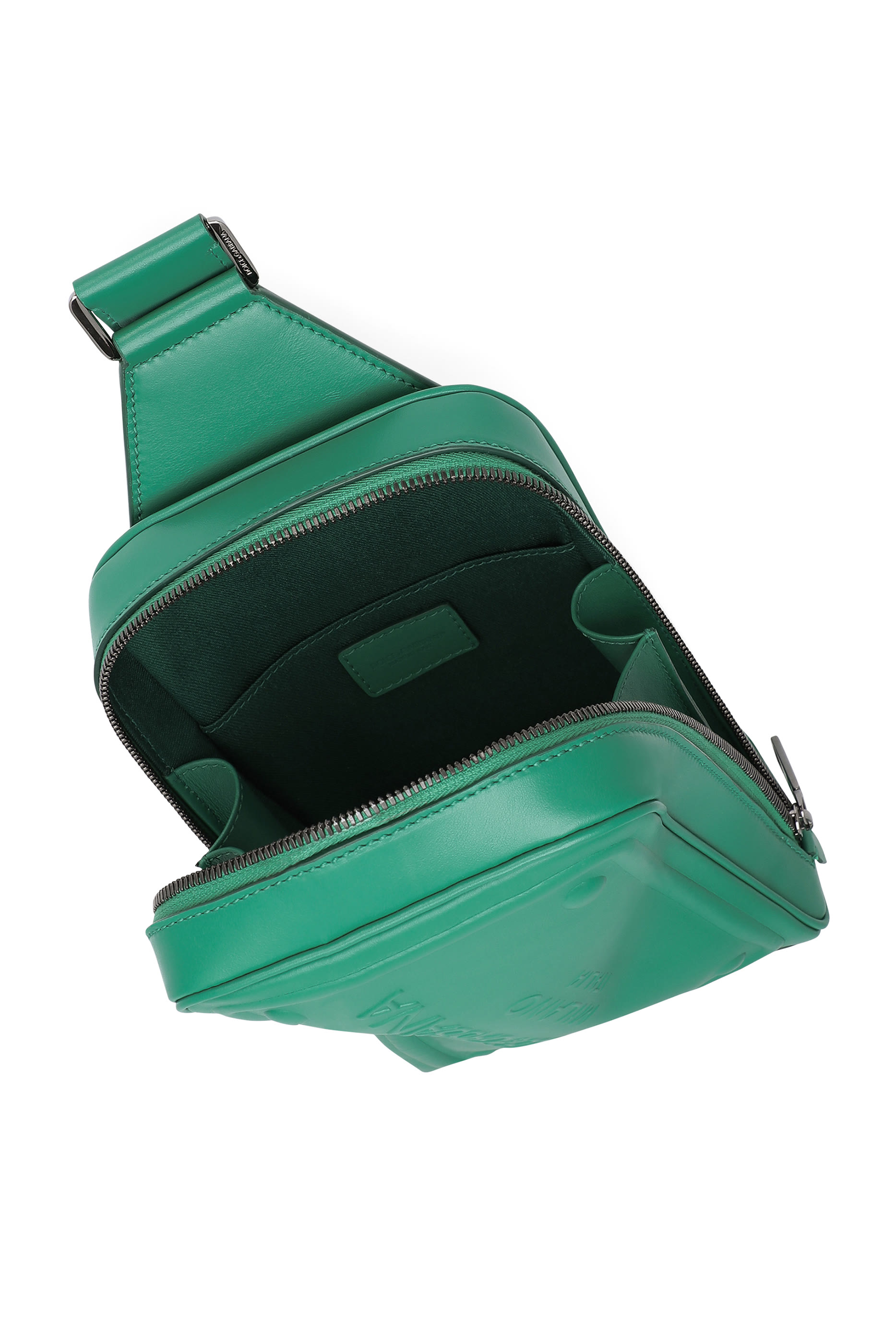 Raised Logo Calfskin Belt Bag 