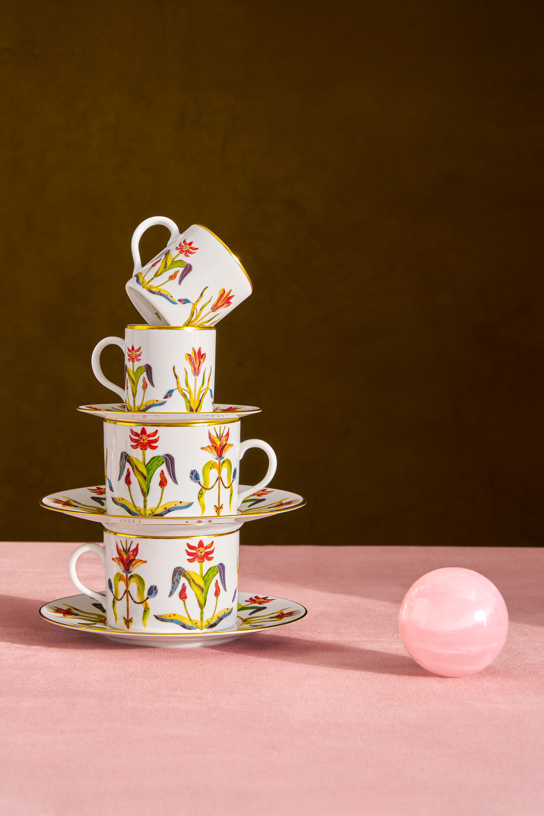 Grand Tour Espresso Cup & Saucer, Set of 6