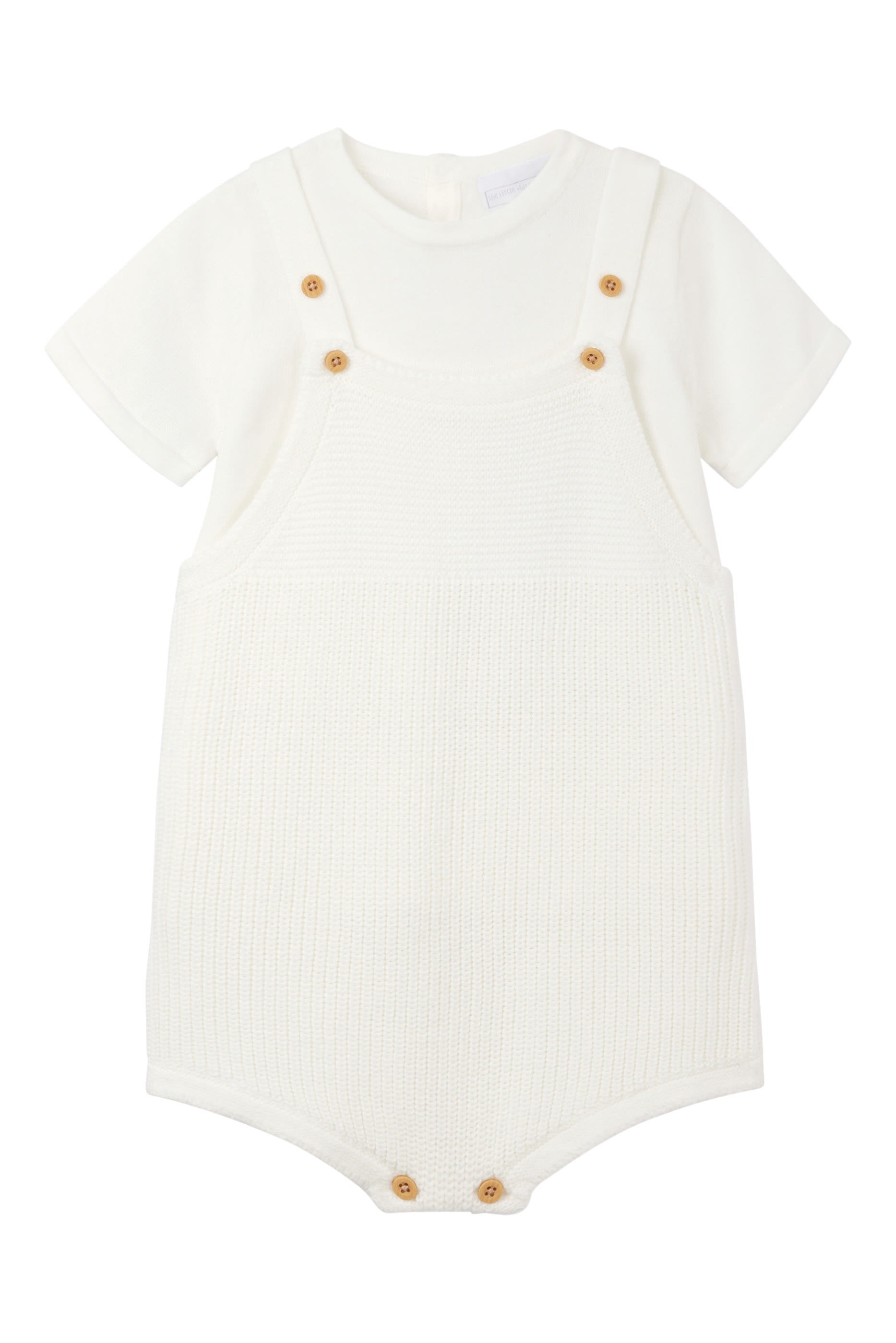 Kids Knitted Bubble Romper & T-Shirt Set