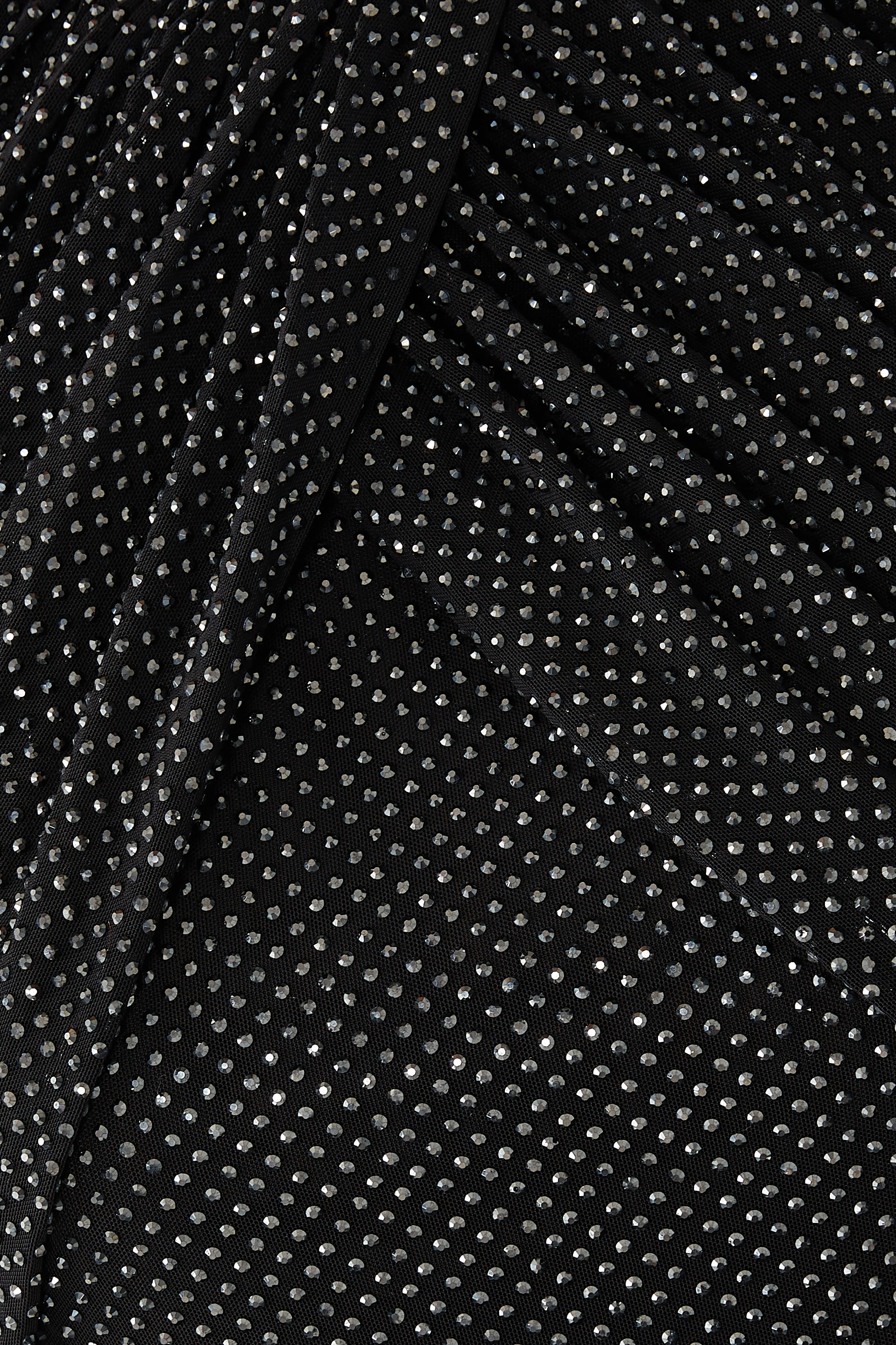 Rhinestone Mesh Midi Dress