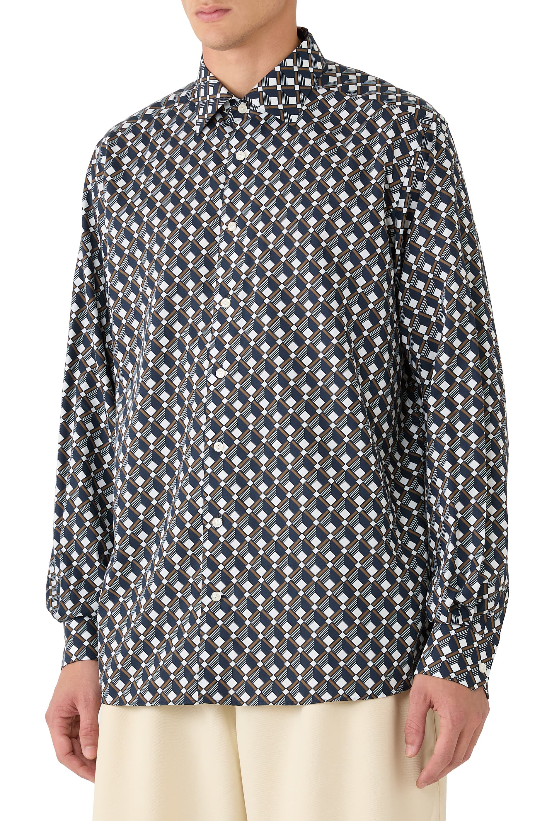 Geometric Print Shirt