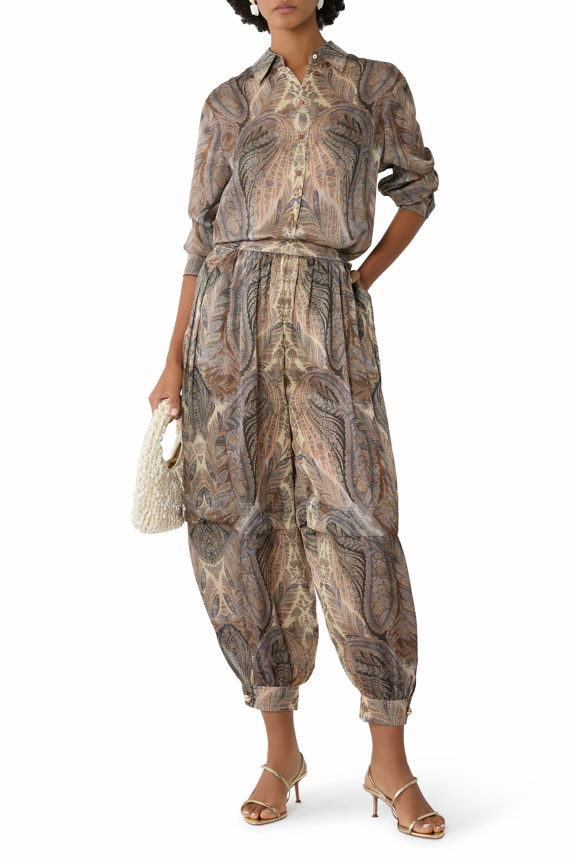 Hypnotic Silk Harem Pants