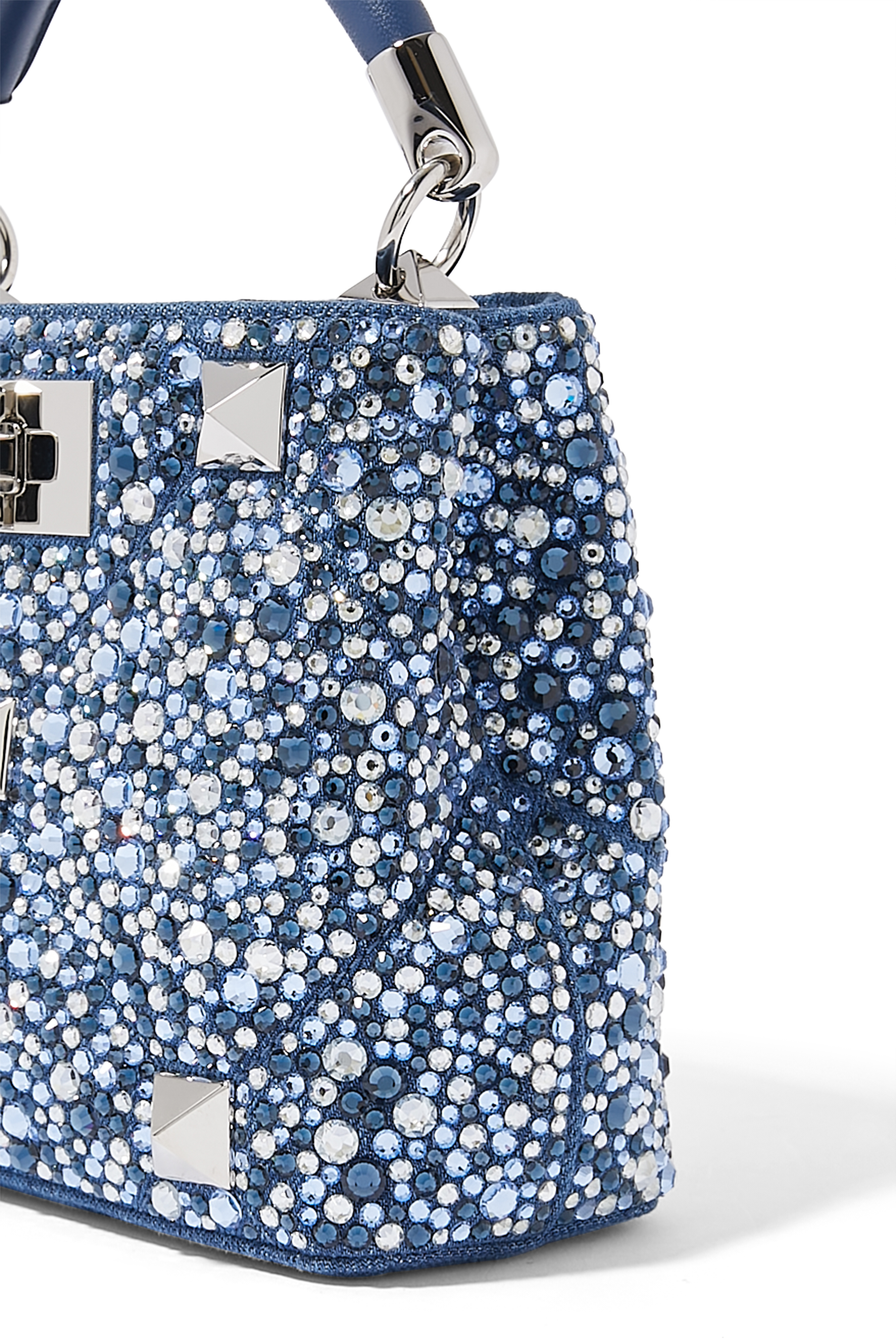 Roman Stud Top Handle Bag