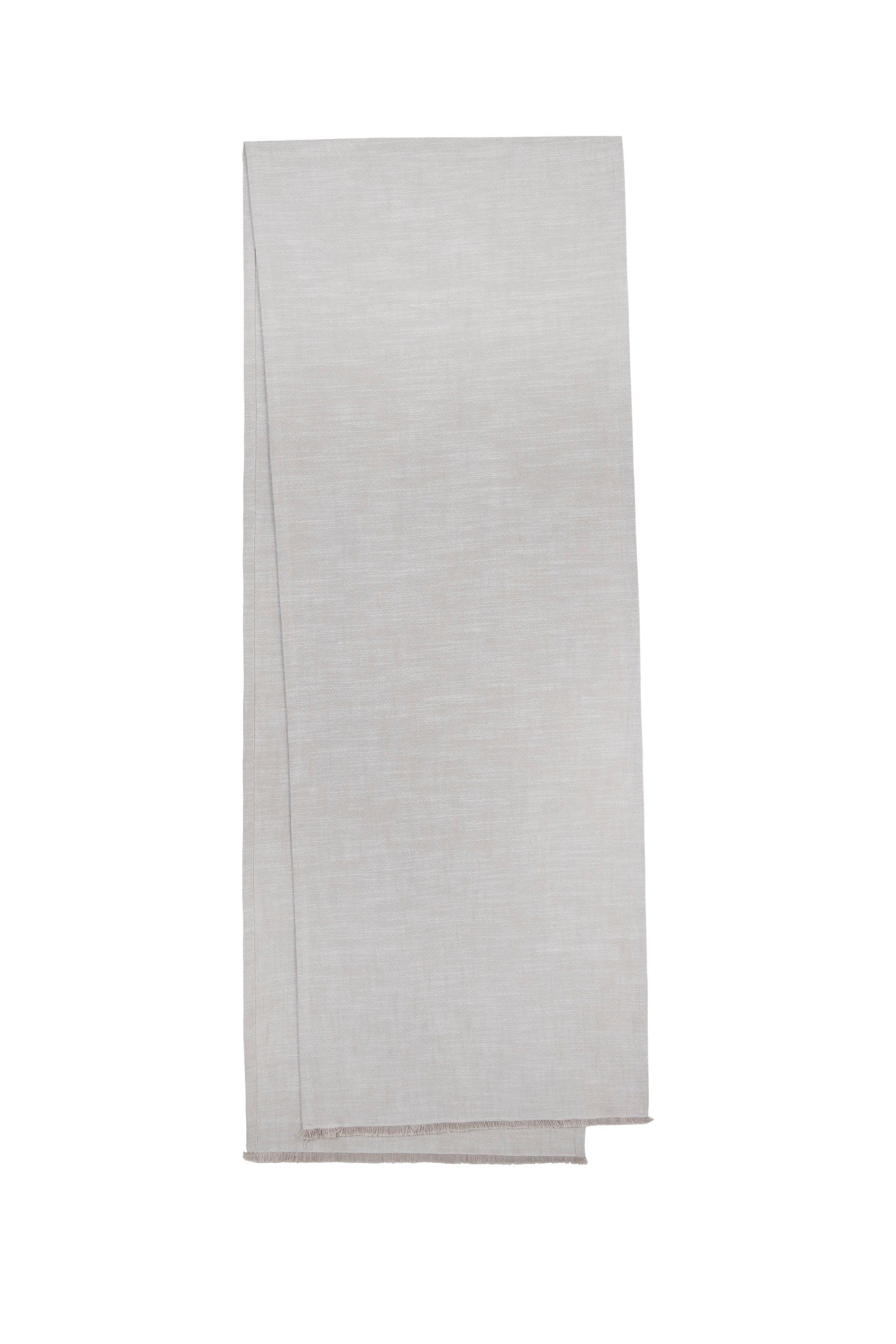 Soft Grey Fringed Runner