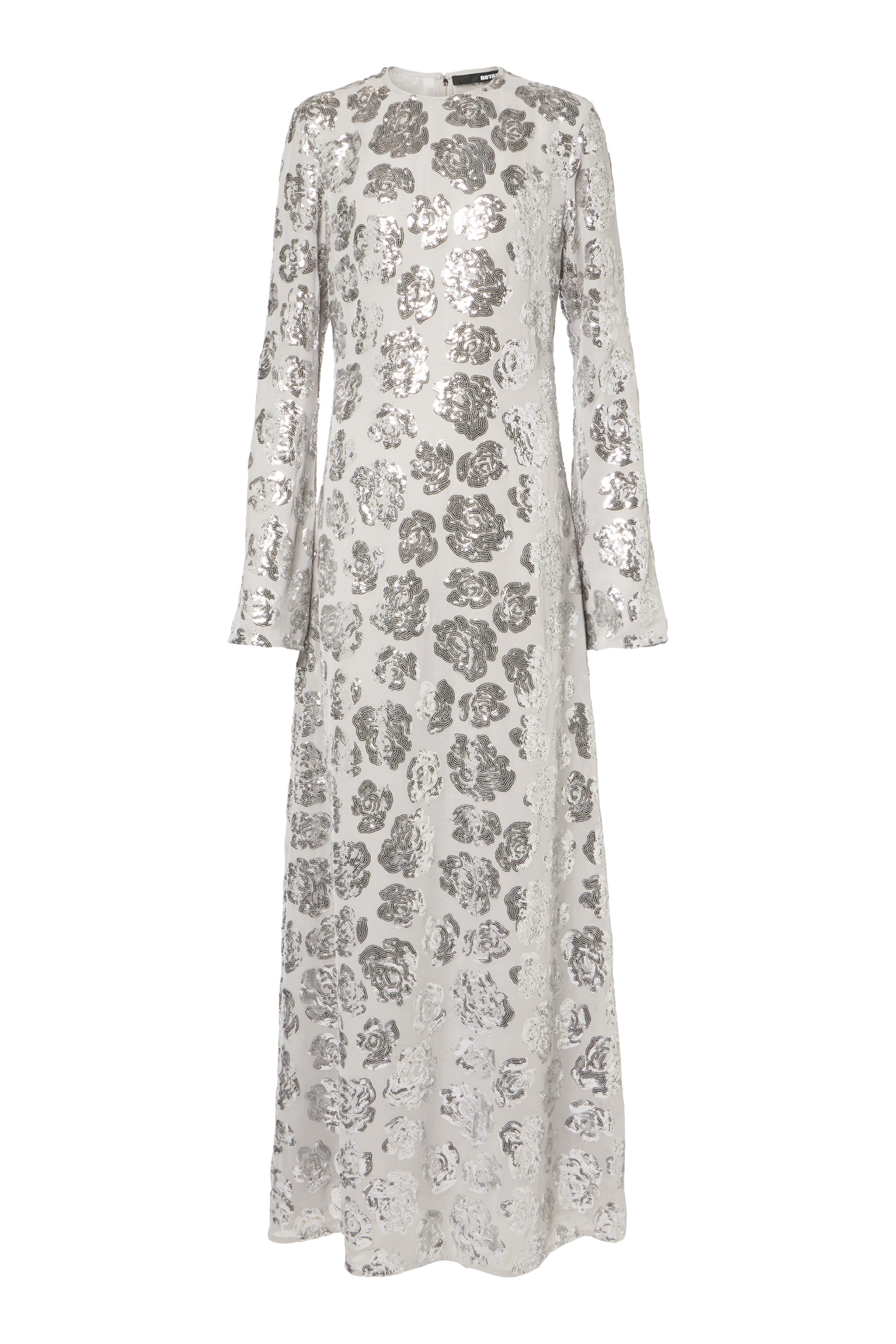 Sequin Chiffon Maxi Dress