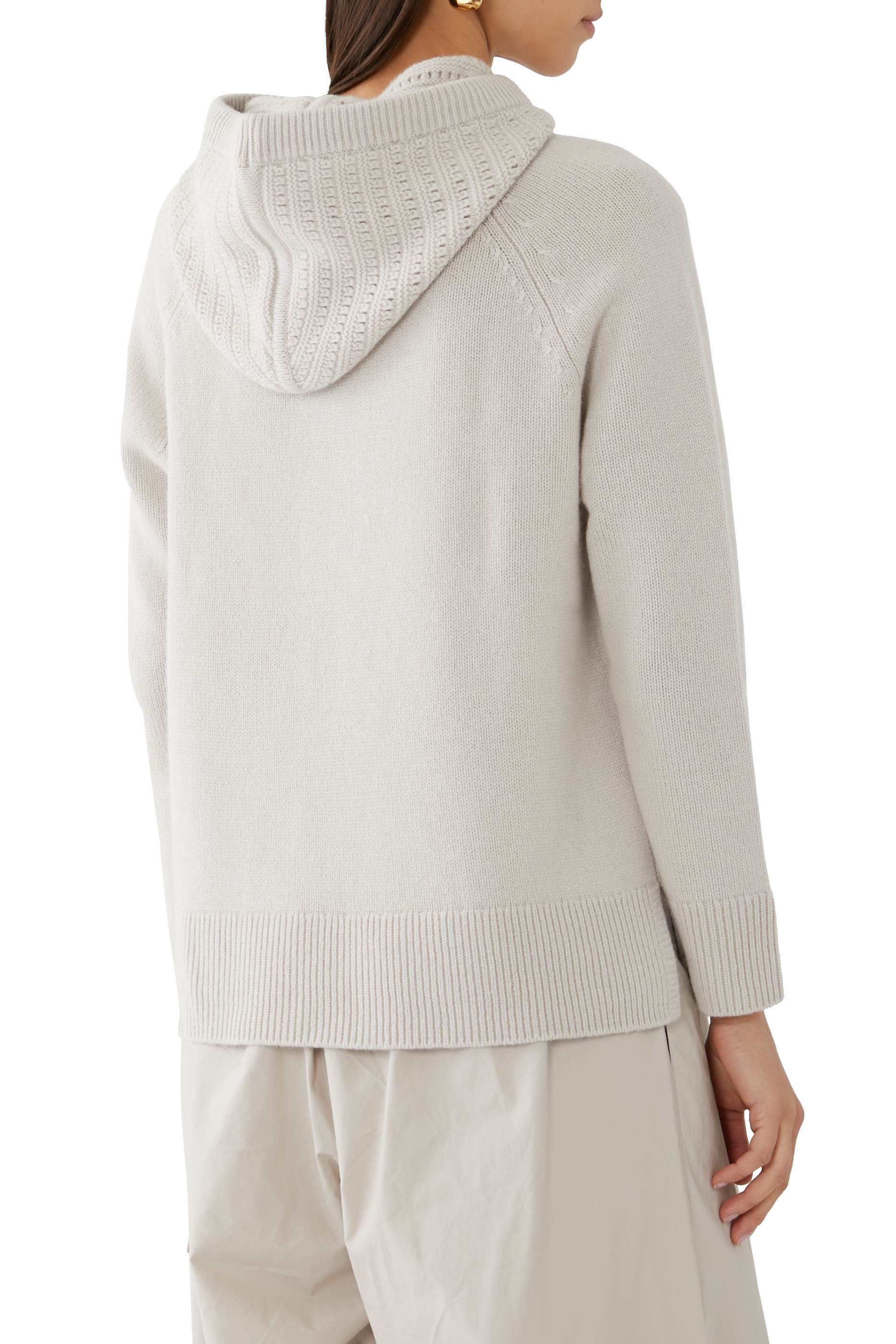 Luxury Cashmere Stitch Detail Hoodie