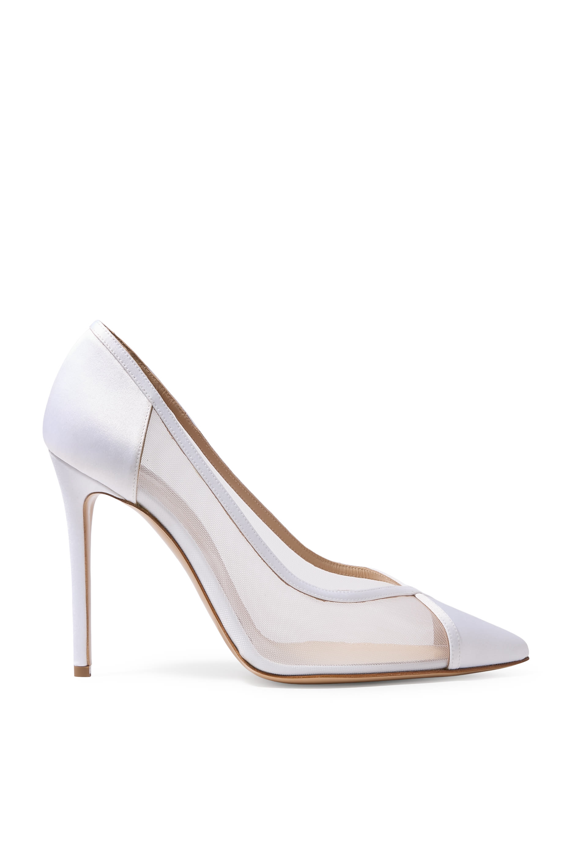 Nora Satin Mesh 105 Pumps