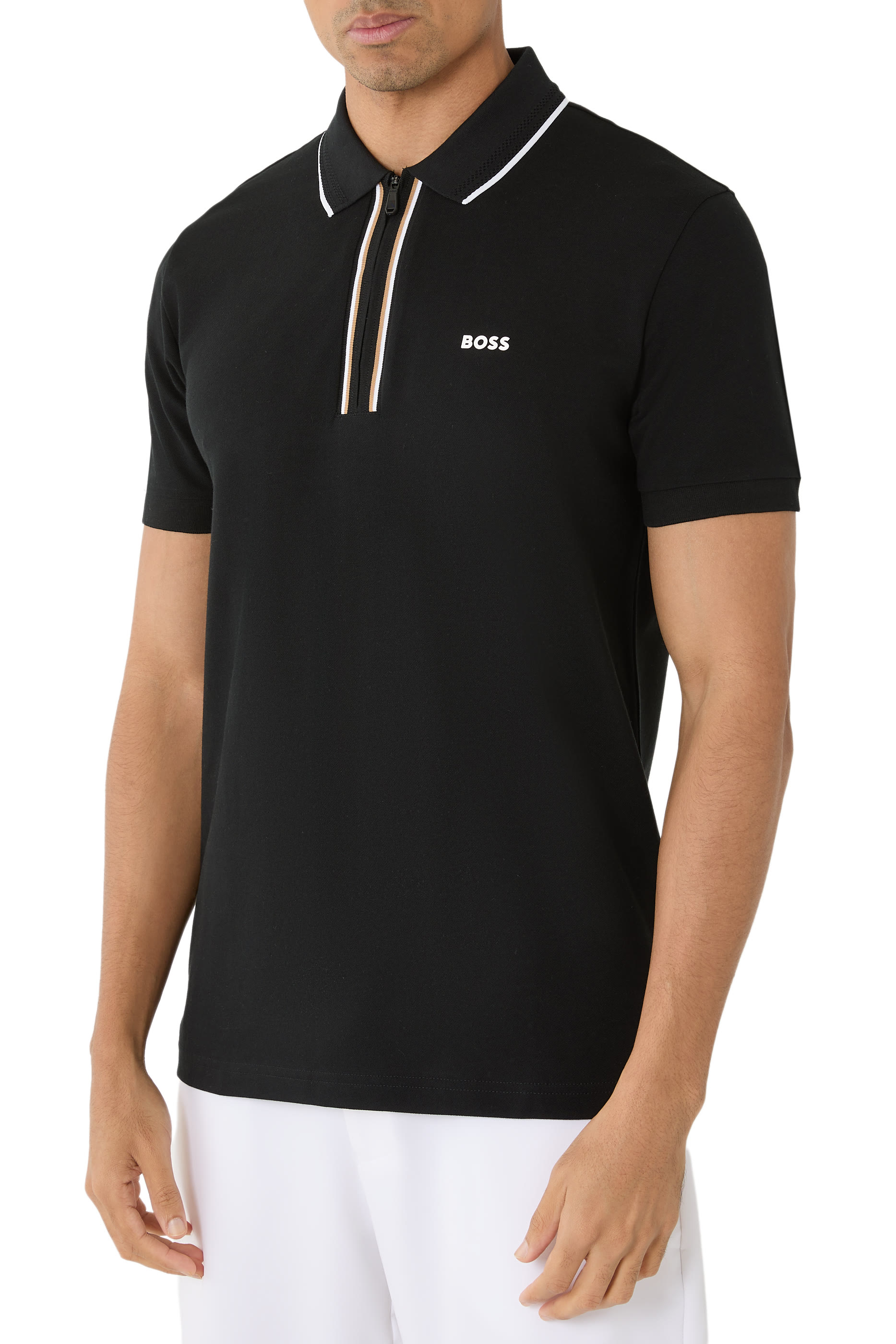 Slim-Fit Polo Shirt in Quick-Dry Stretch Cotton