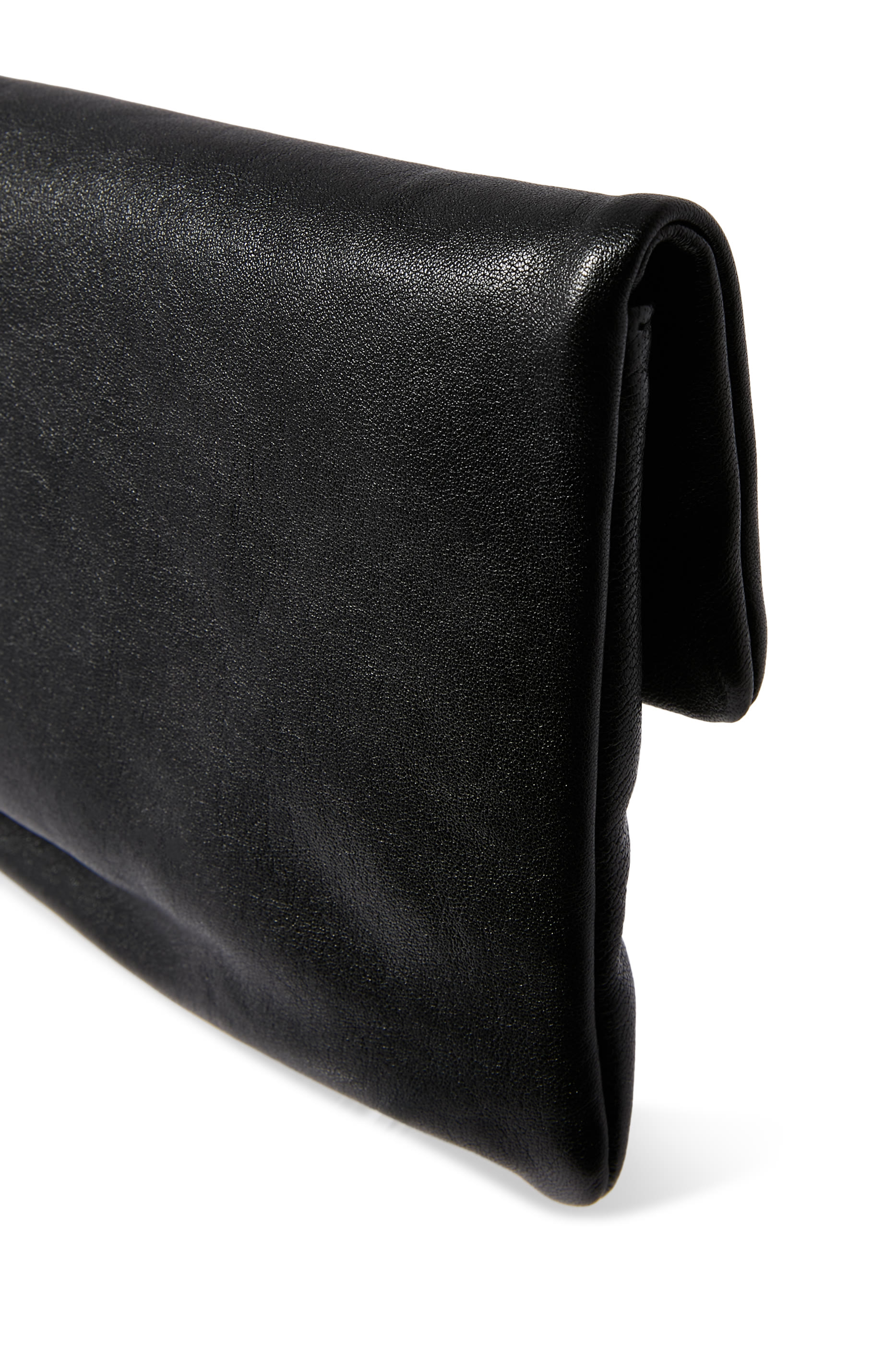 Zandra Shimmer Suede Clutch