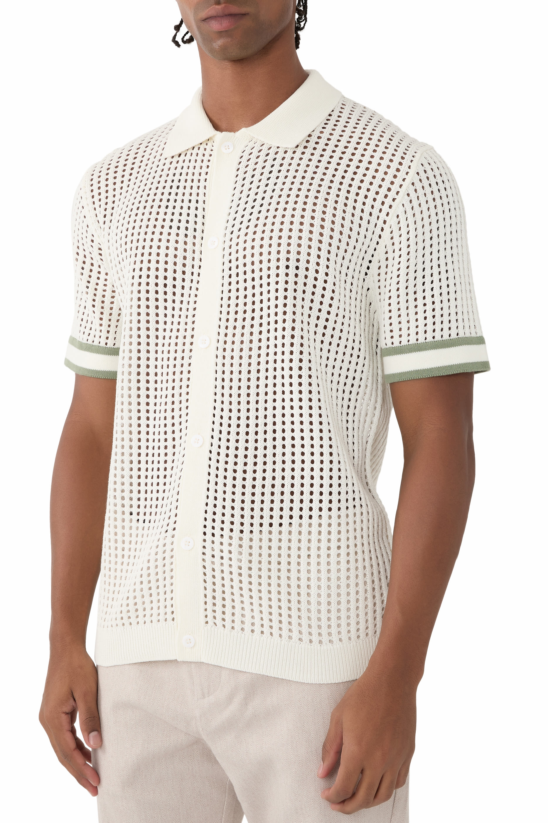 Elias Crochet Polo