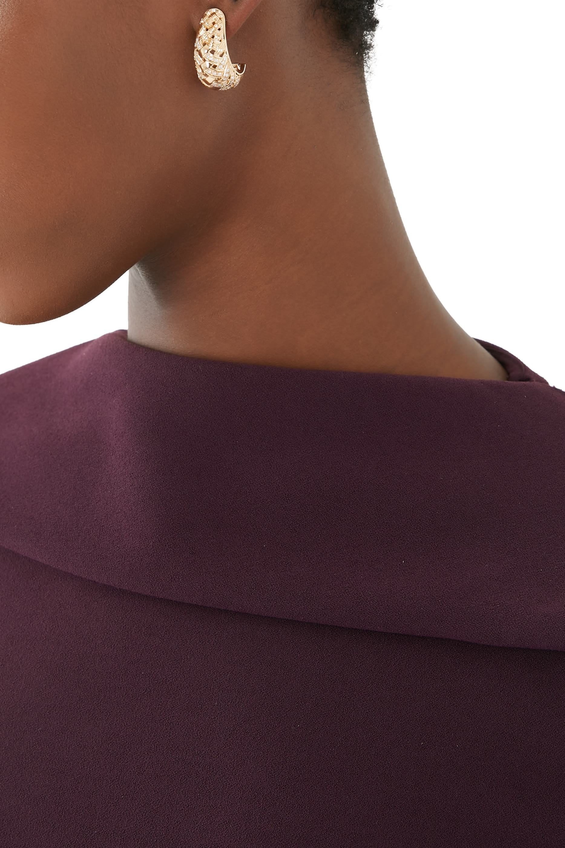 Bianca Earrings, 18k Yellow Gold with Diamonds