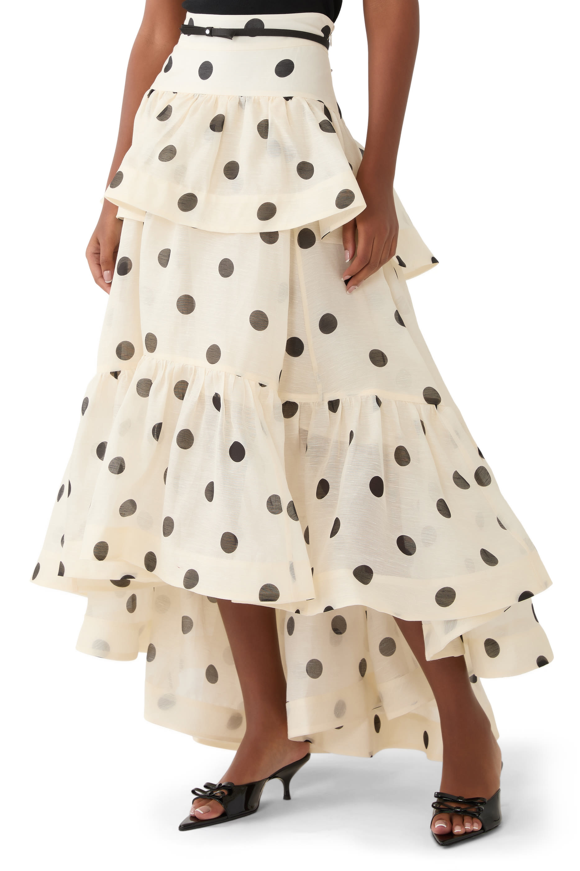 Crush High-Low Tiered Skirt