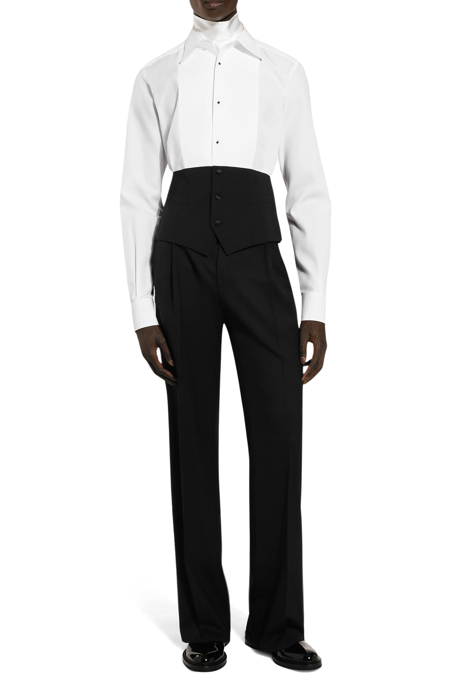 Tuxedo Shirt with Vest Bottom Section