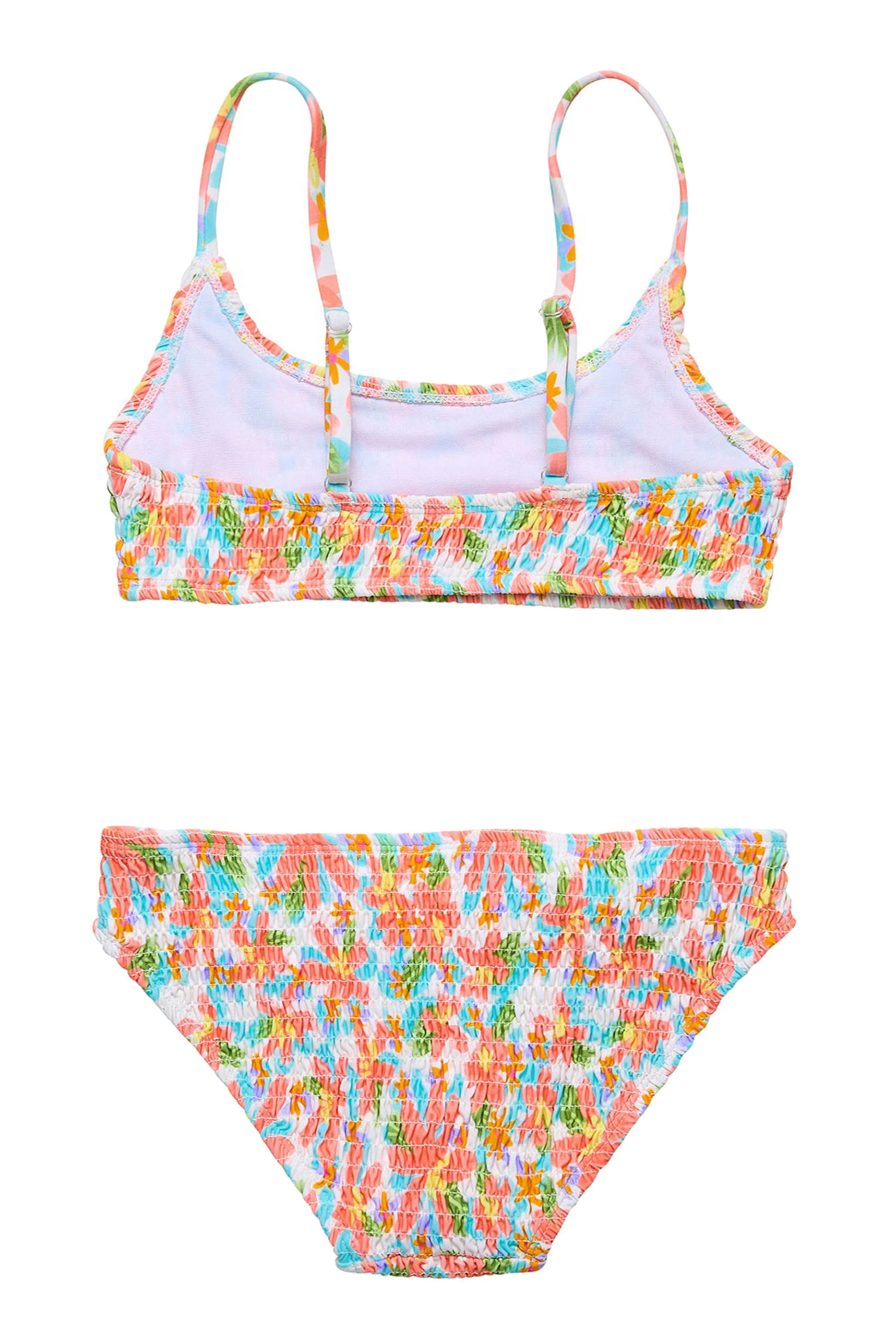 Kids Hawaiian Luau Sustainable Shirred Bikini