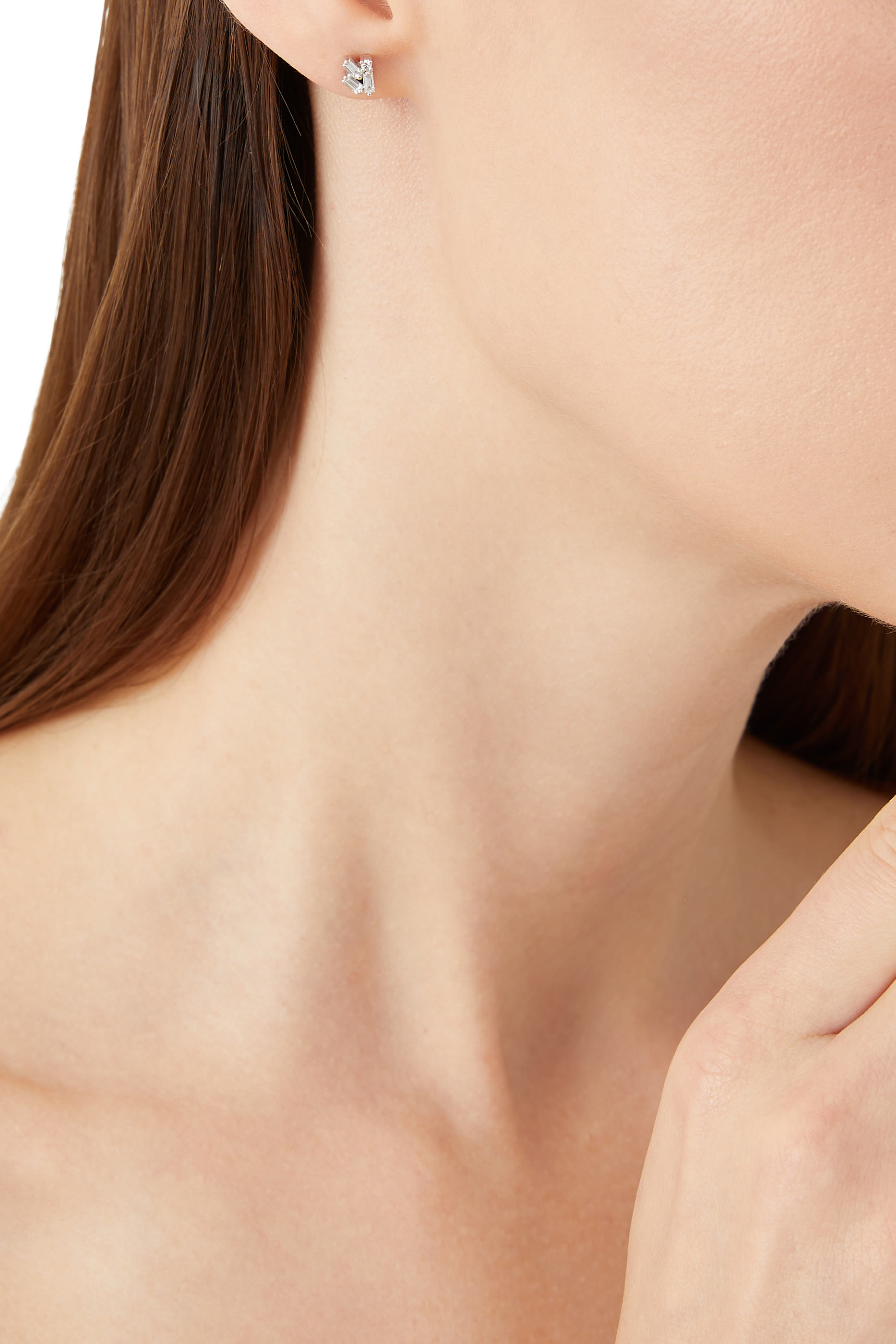 Fireworks Cluster Diamond Earrings