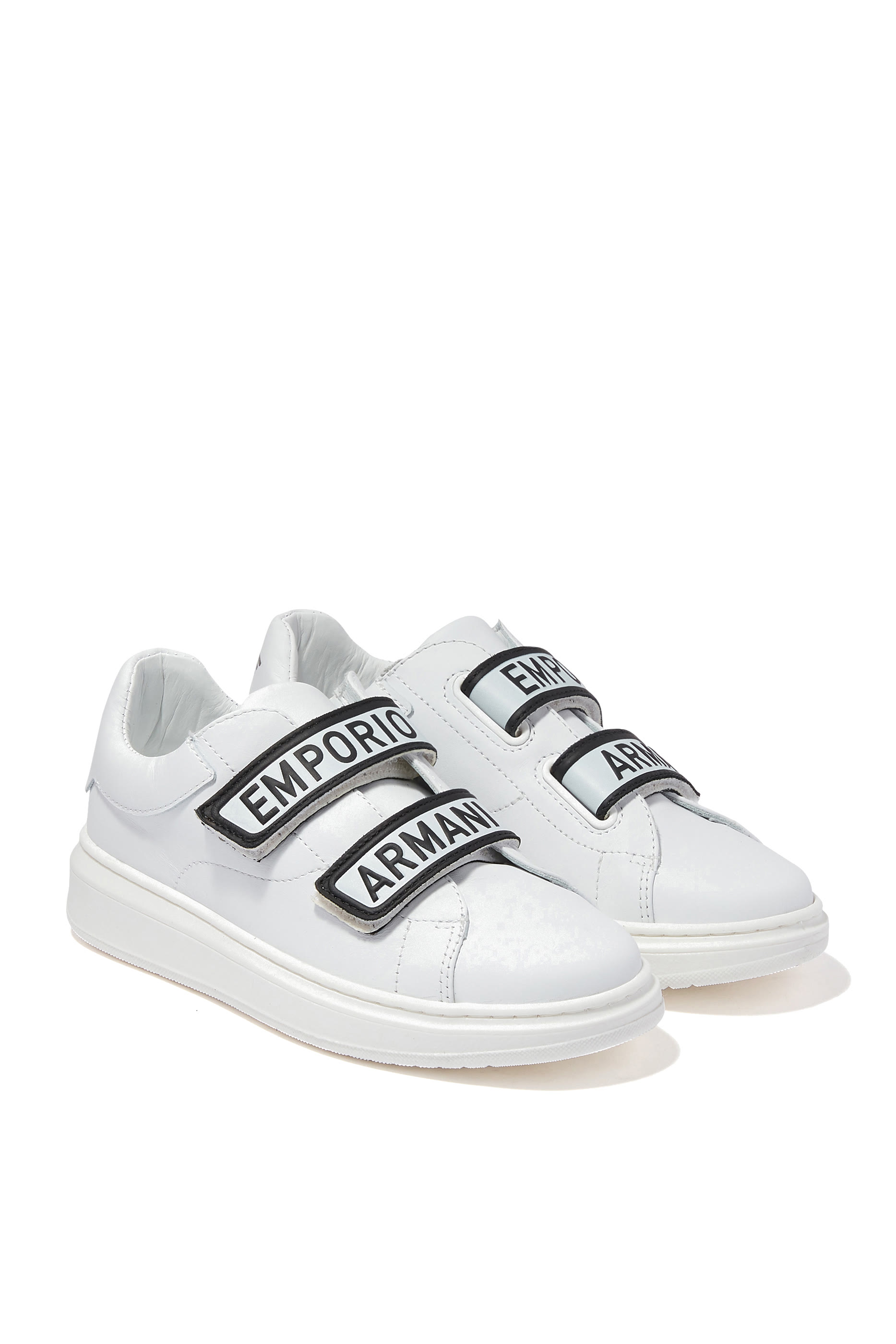 Kids Velcro Sneakers in Calf Leather