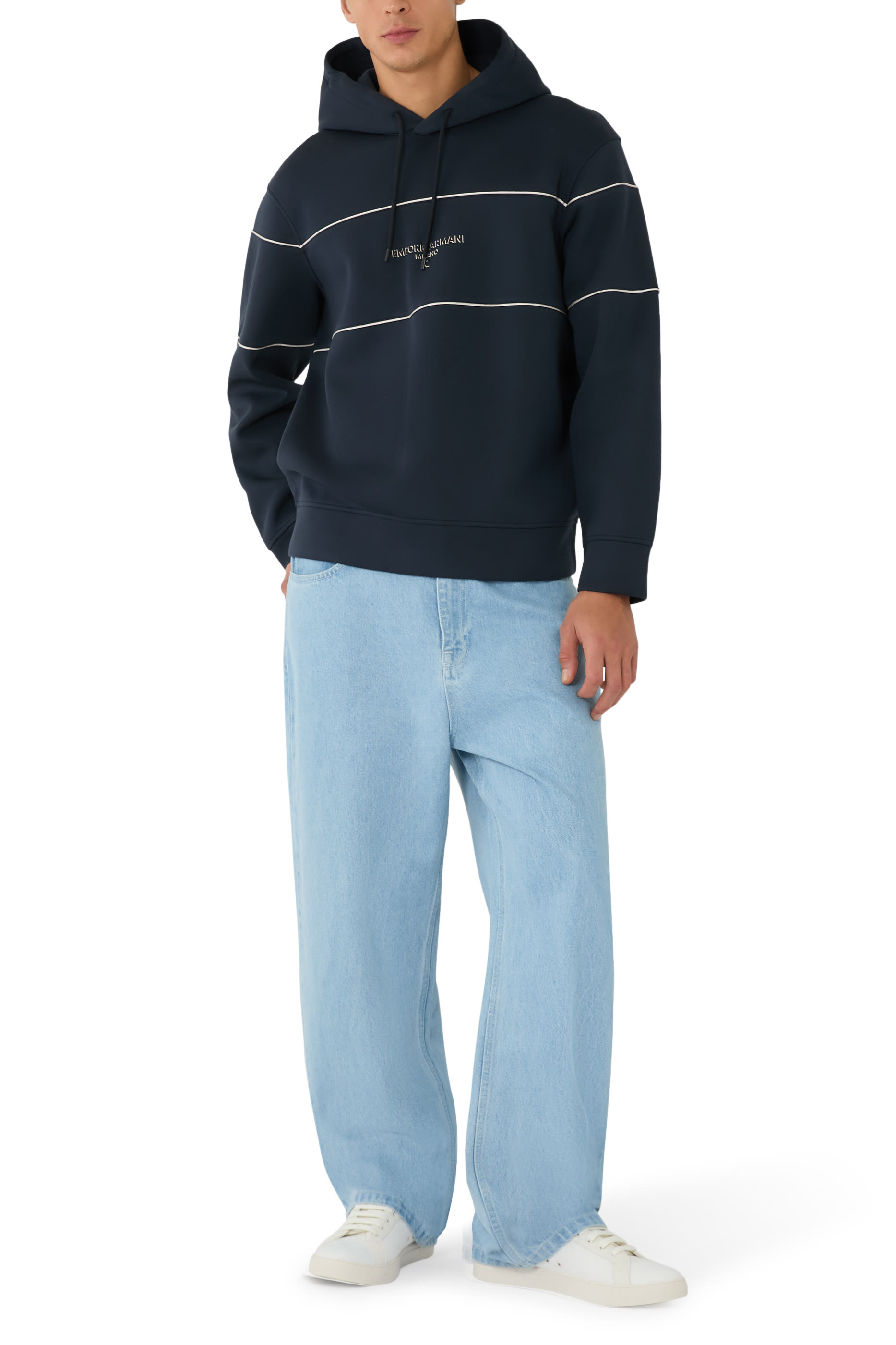 Double-Jersey Hooded Sweatshirt