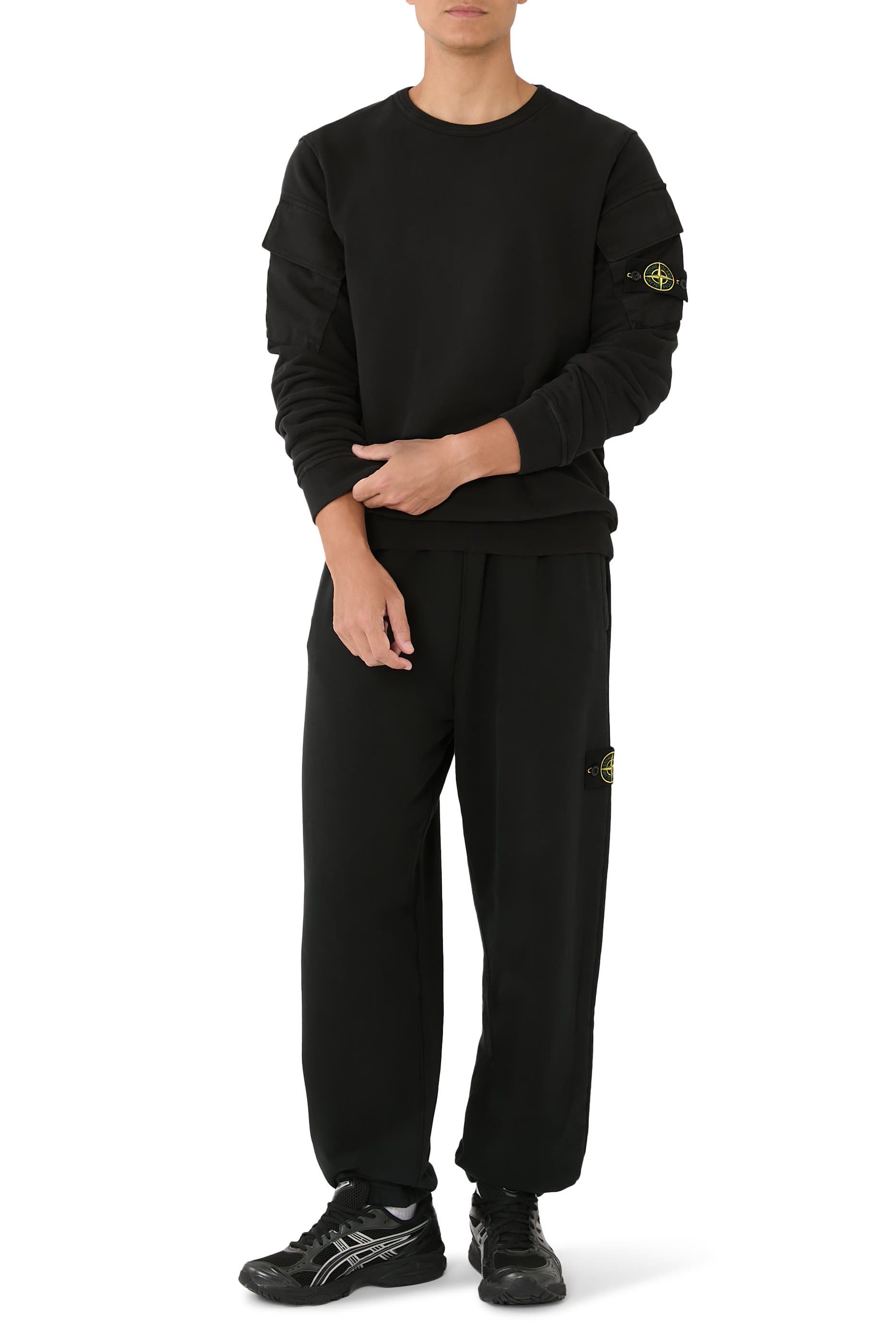 Brushed Organic Cotton Fleece Logo Sweatpants