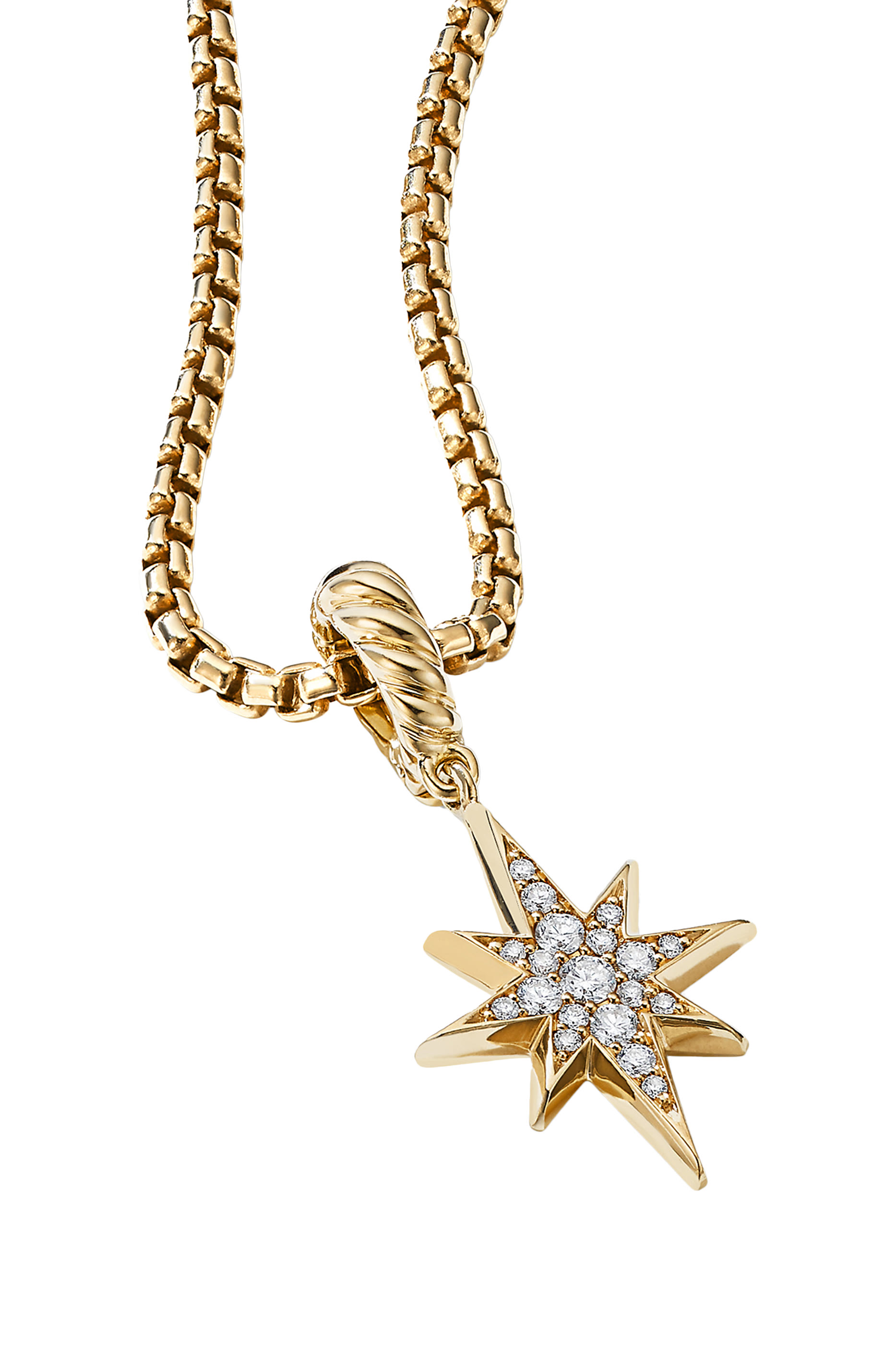 North Star Amulet, 18k Gold & Diamonds