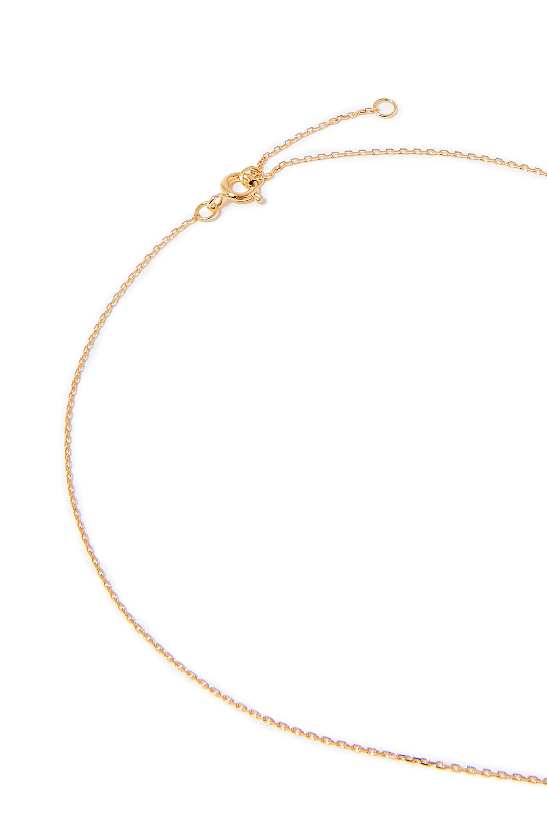 Oula Letter Necklace, 18k Yellow Gold & Diamonds